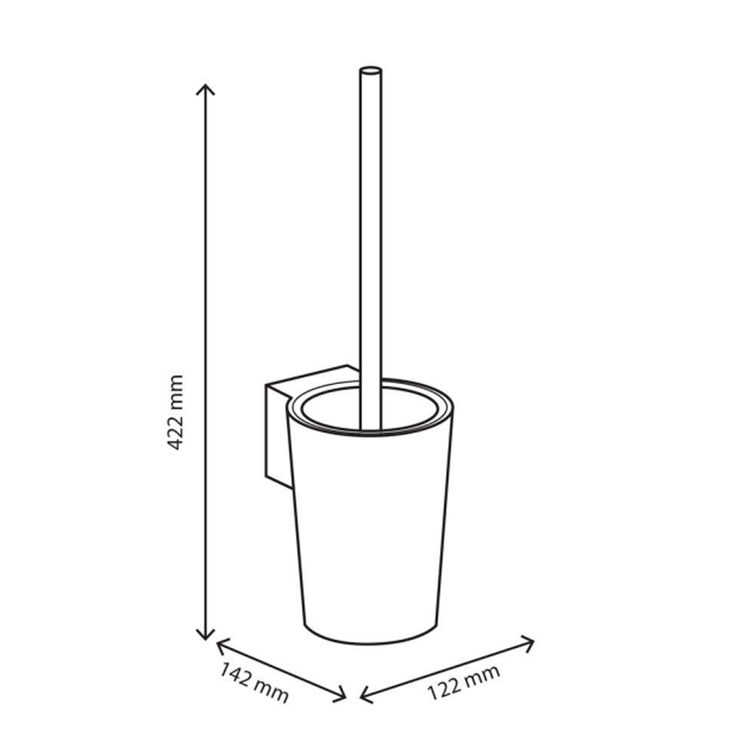Portascopino da muro Koemo modello Kooky - Nero 2