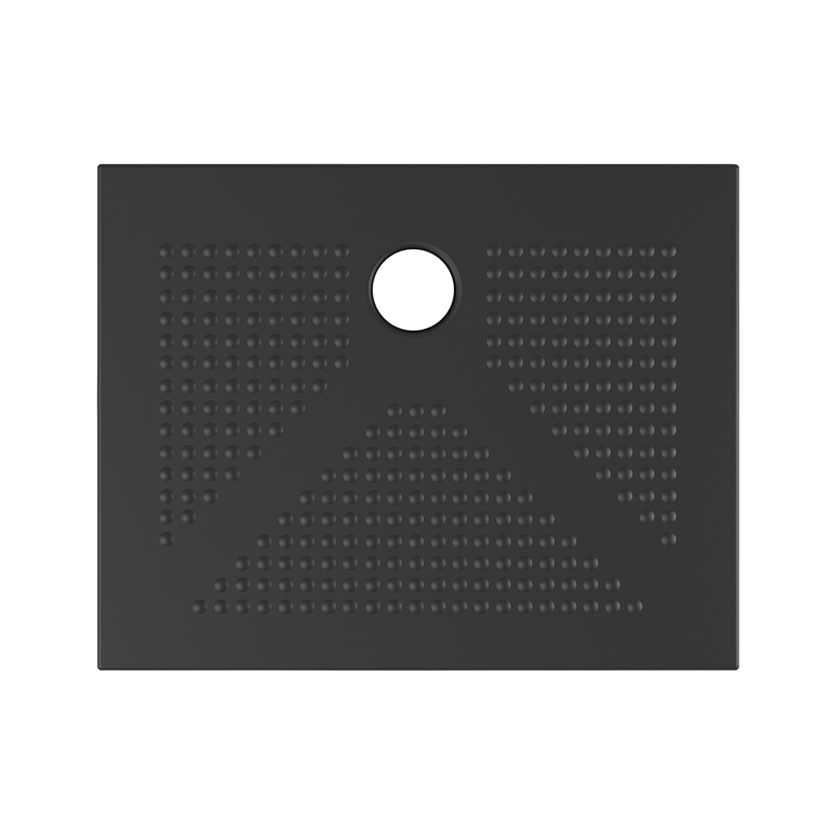 Piatto doccia in ceramica rettangolare DocciaGo 70x100 cm - Nero opaco