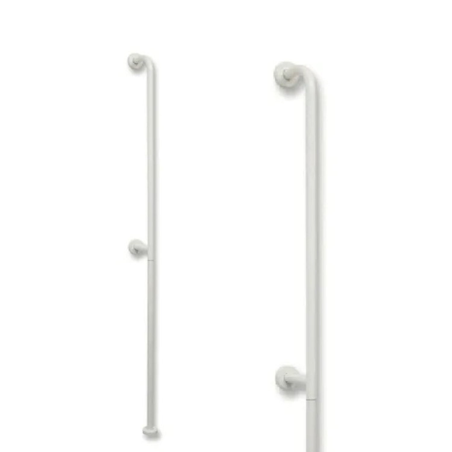 Maniglione di sicurezza verticale da parete a pavimento H 180 cm - Bianco