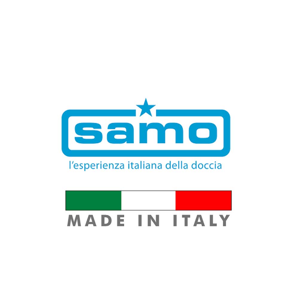 Lato Fisso per Box Doccia Hexa By Samo estensibilità  77-79 cm con profilo Nero e Cristallo Trasparente 6 mm temperato Anticalcare Permanente 2