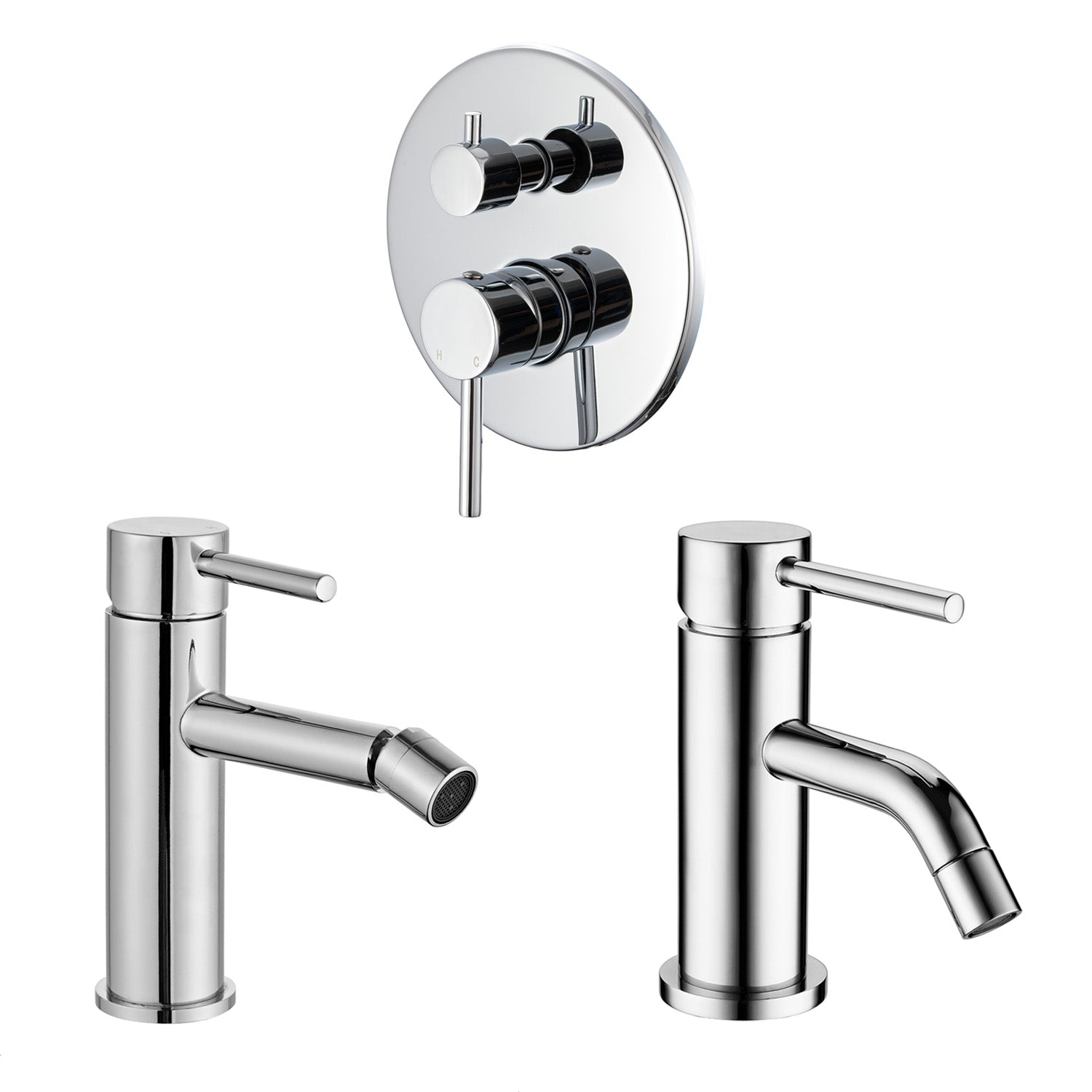 Composizione di miscelatori per lavabo