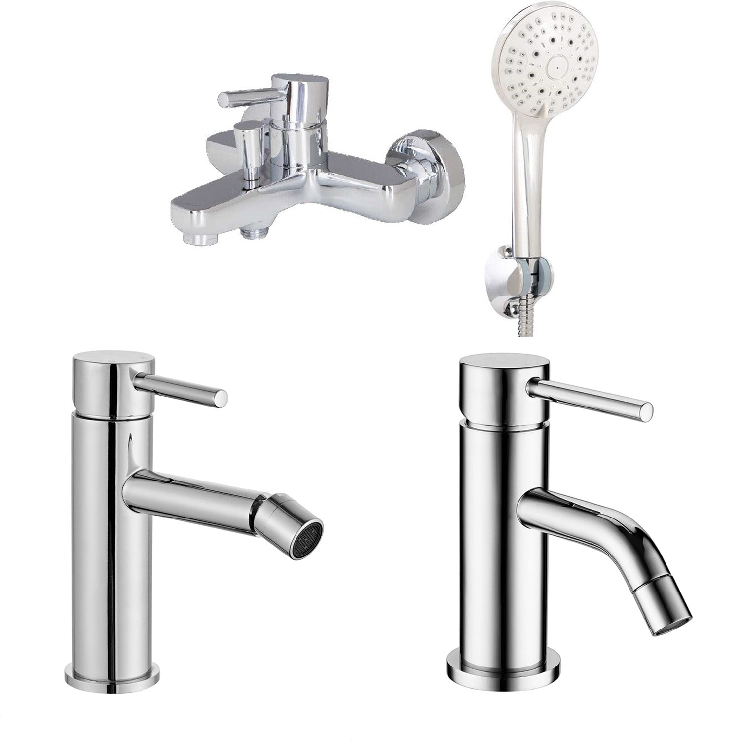 Composizione di miscelatori per lavabo