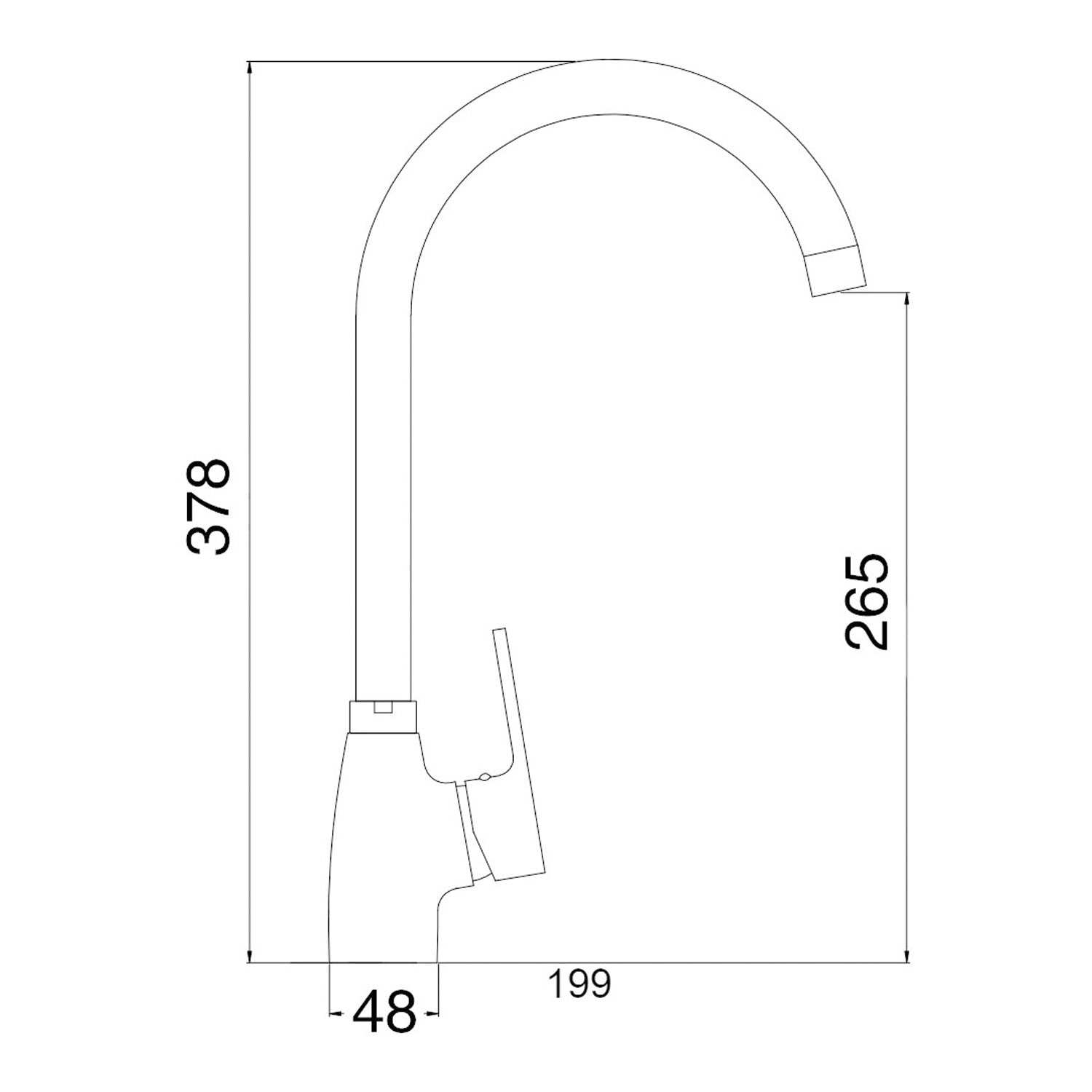  Miscelatore cucina canna girevole Moon in ottone cromato by CeramicStore | Lo specialista del tuo bagno