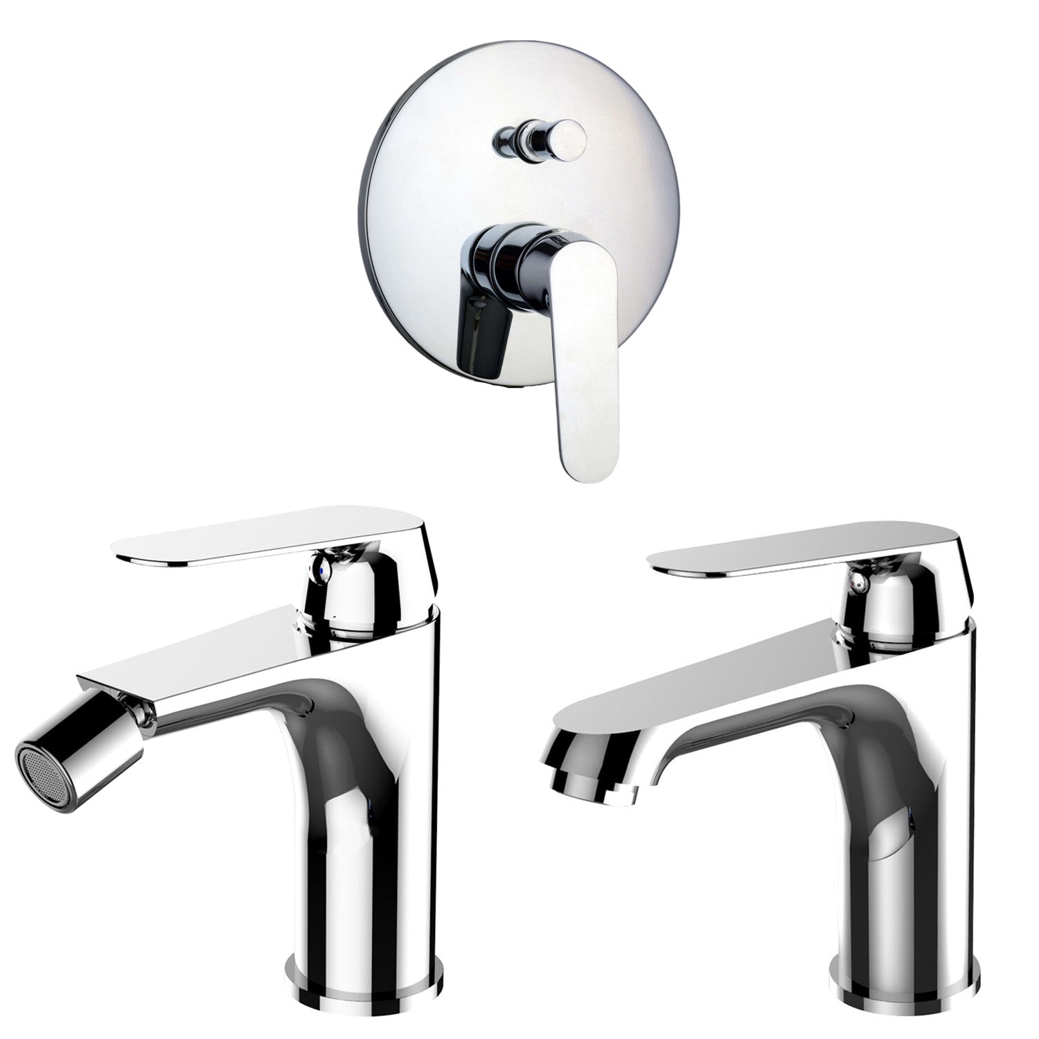 Composizione di miscelatori per lavabo