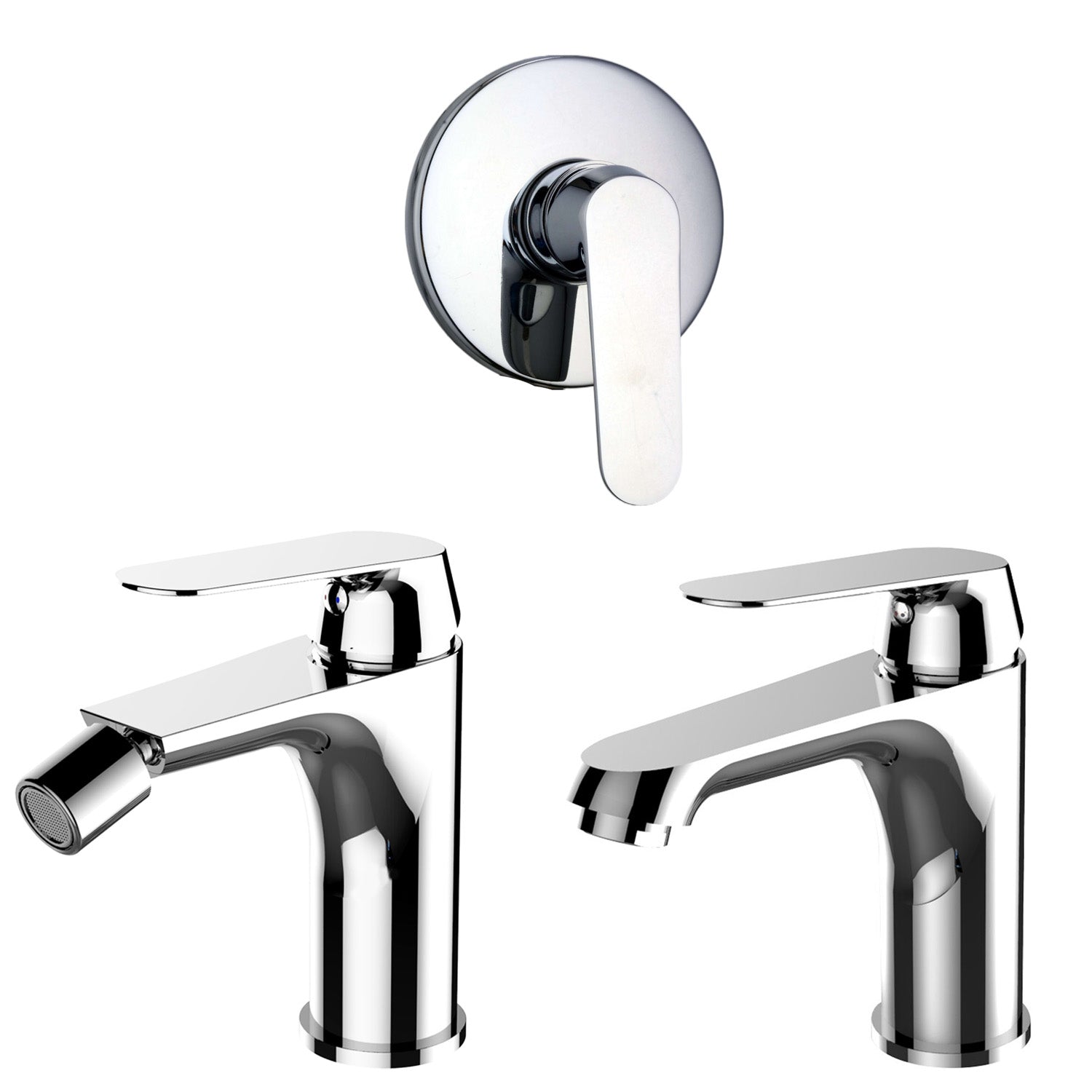 Composizione di miscelatori per lavabo