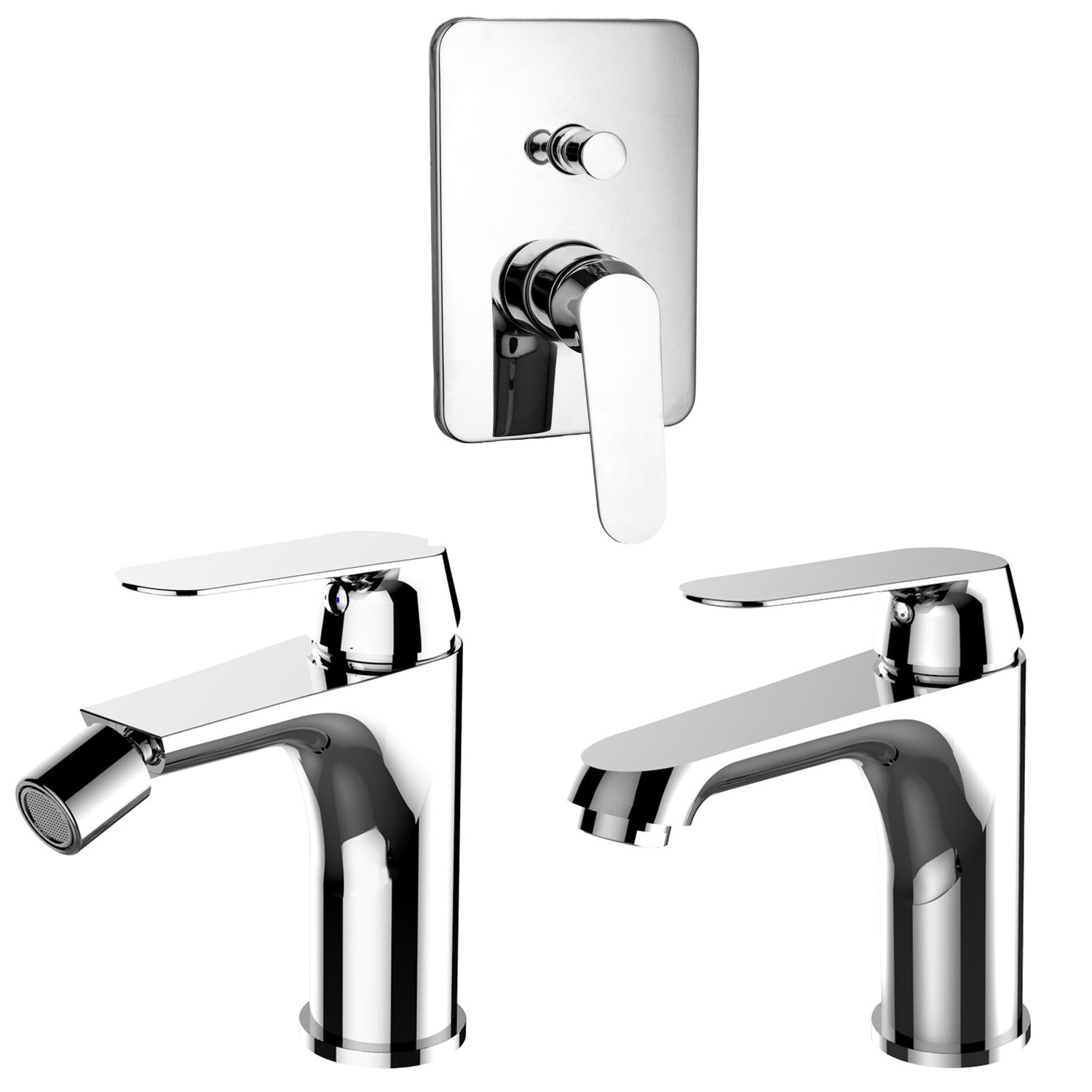 Composizione di miscelatori per lavabo