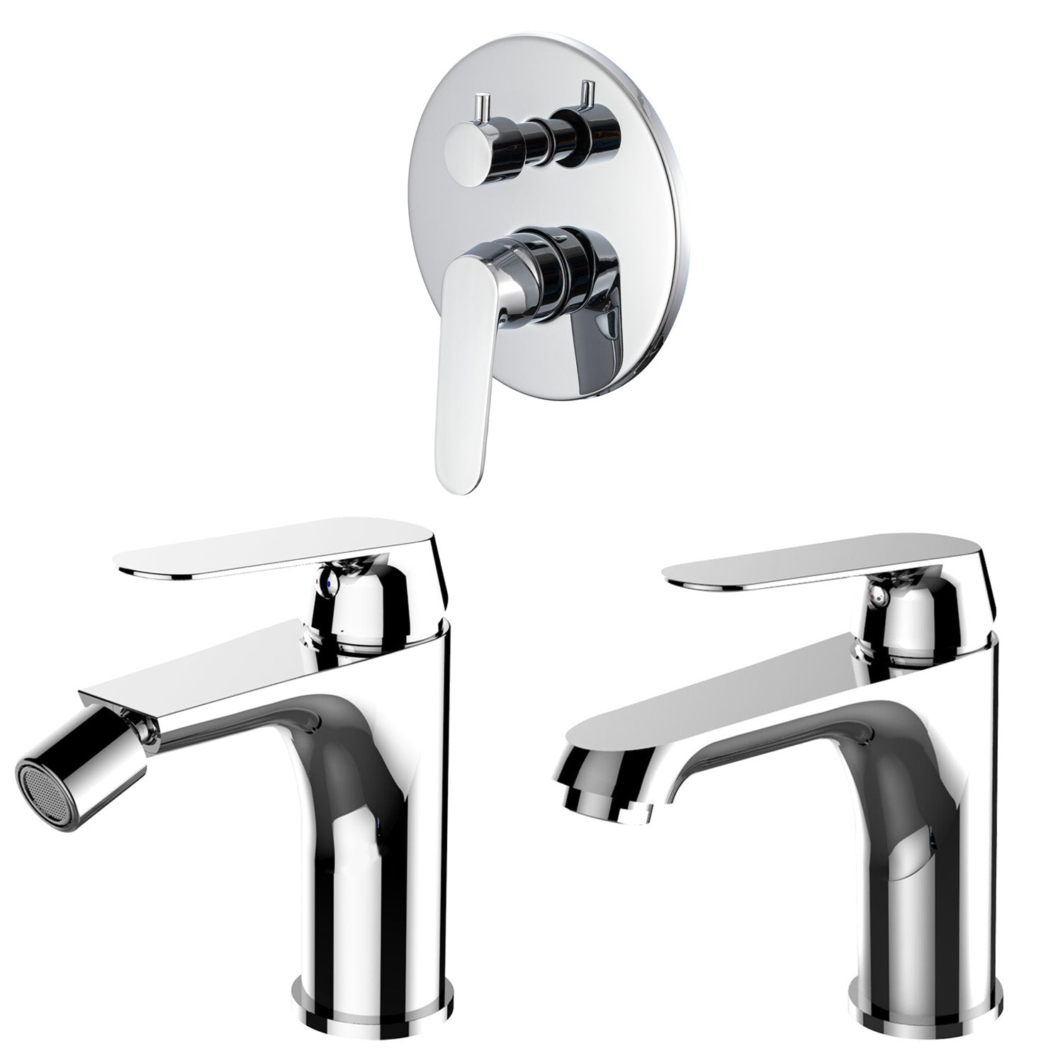 Composizione di miscelatori per lavabo