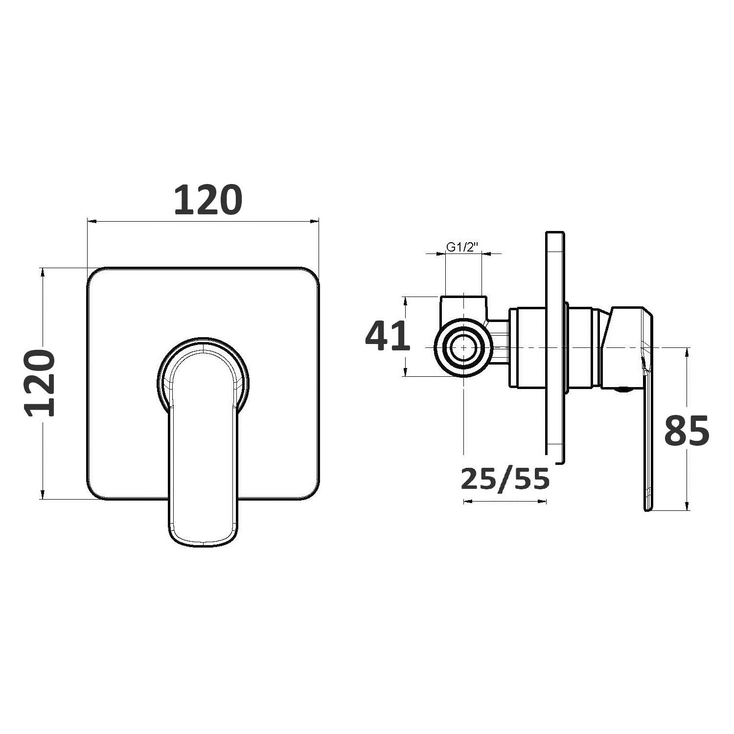  bidet e doccia una via quadro Echo in ottone cromato by CeramicStore | Lo specialista del tuo bagno