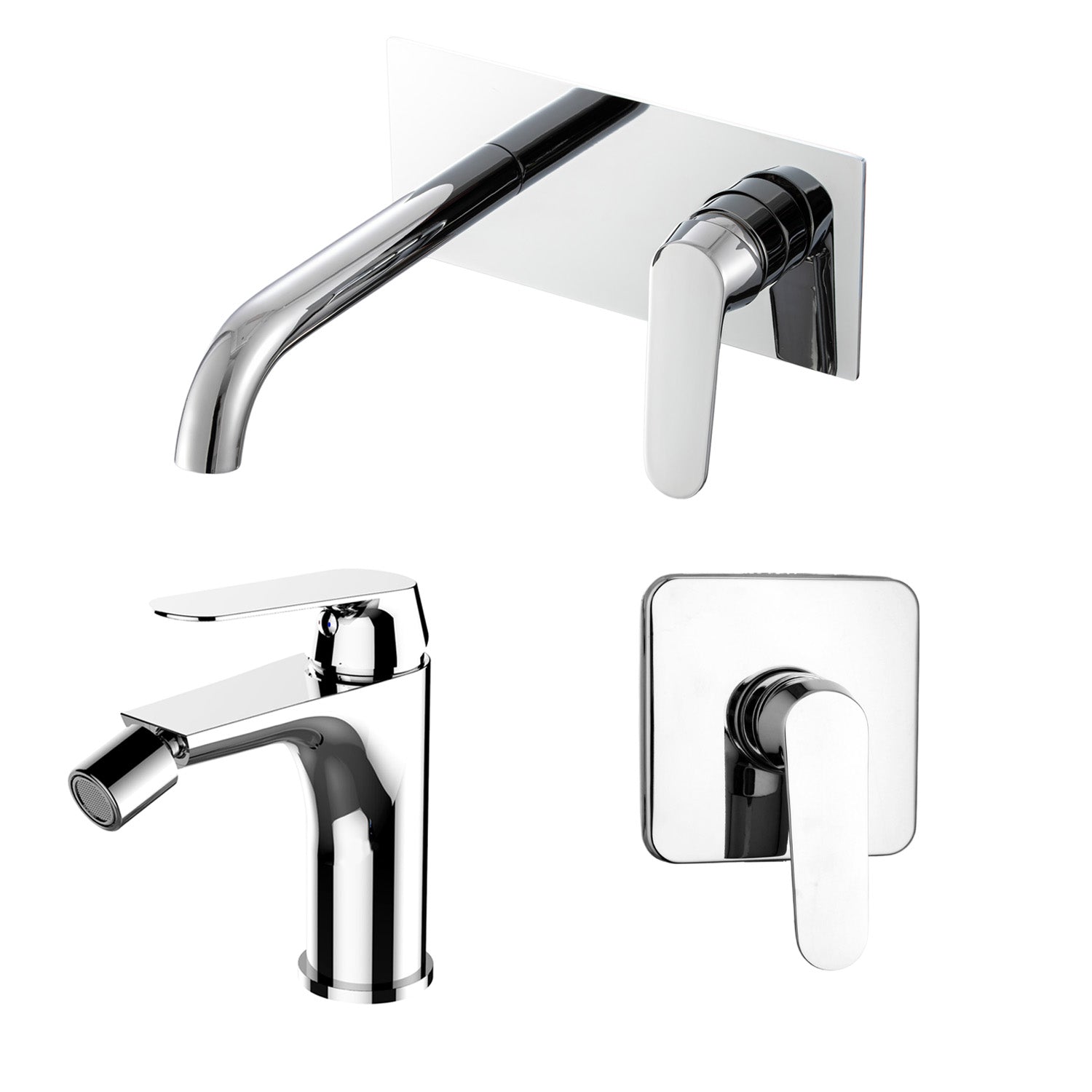 Composizione di miscelatori per lavabo easy box