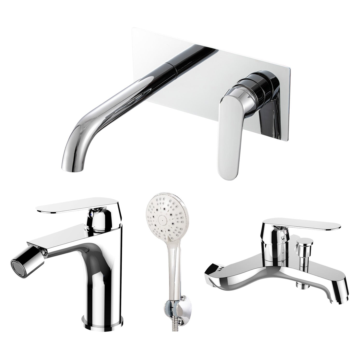 Composizione di miscelatori per lavabo easy box