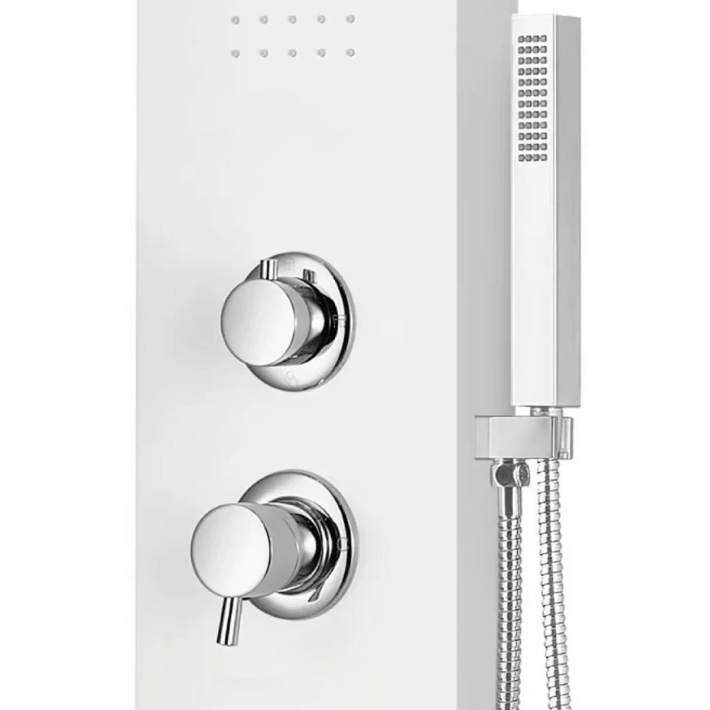 Colonna Doccia Serie Verona DocciaGo in Alluminio - Bianco 4