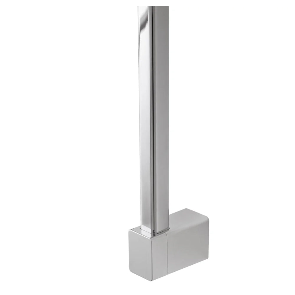 Saliscendi Doccia quadrato con doccetta quadrata monofunzionale Serie Aqua Collection DocciaGo - Cromo 3