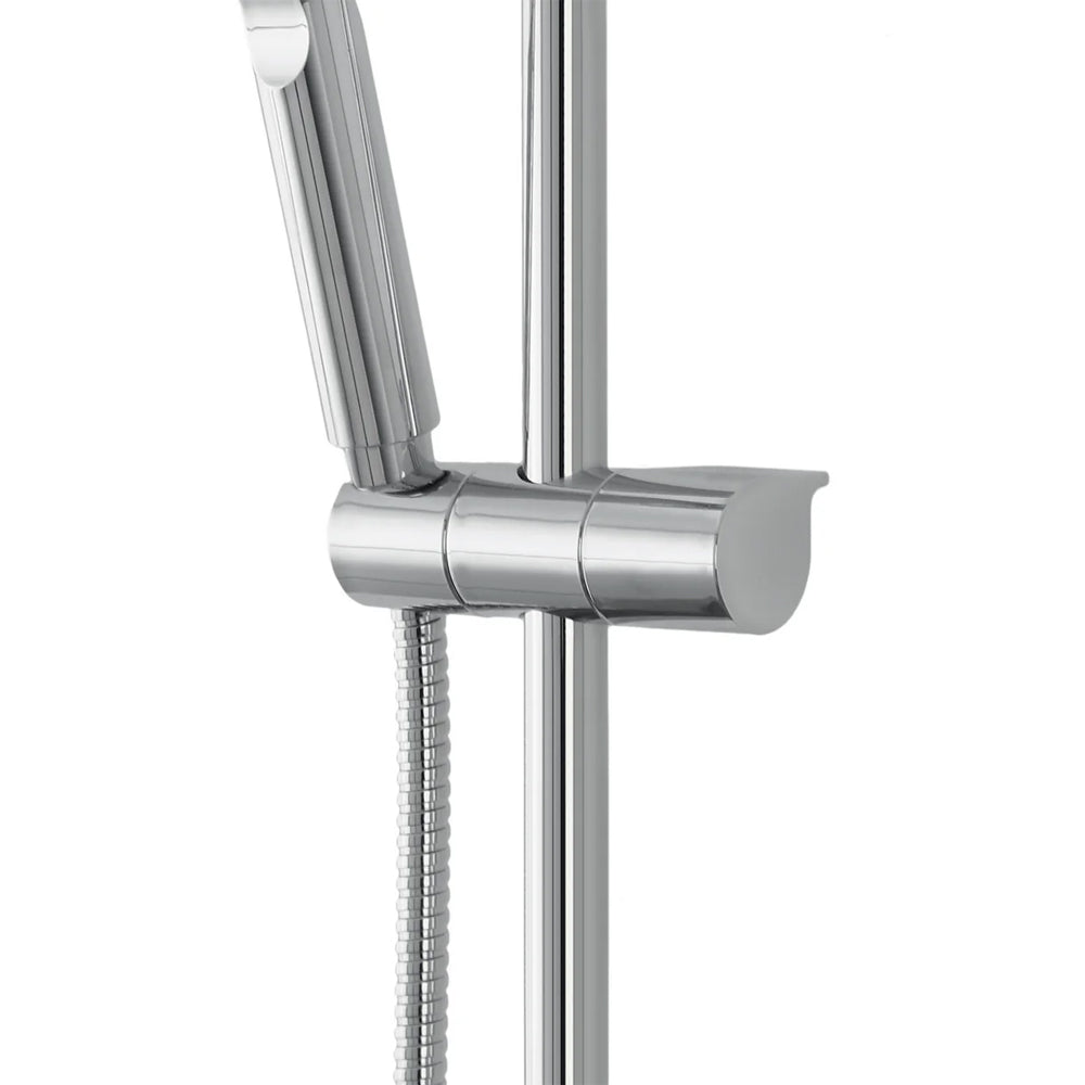 Saliscendi Doccia con doccetta rotonda monofunzione Serie Aqua Collection DocciaGo - Cromo 3