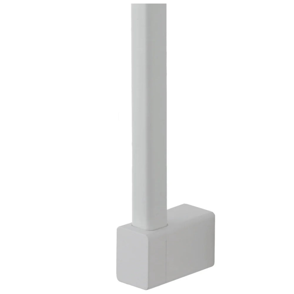 Saliscendi Doccia quadrato con doccetta quadrata monofunzionale Serie Aqua Collection DocciaGo - Bianco 3