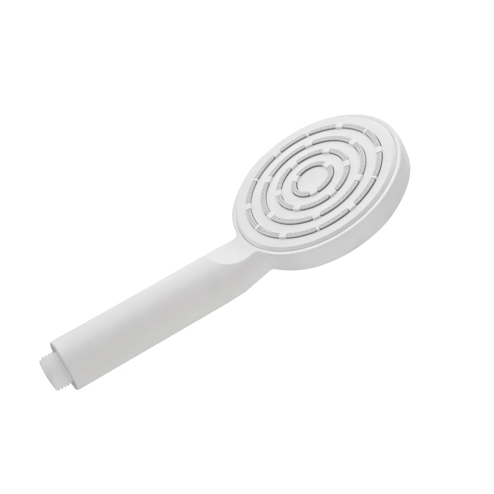 Doccetta Monofunzione rotonda Anticalcare Serie Aqua Collection DocciaGo in ABS - Bianco