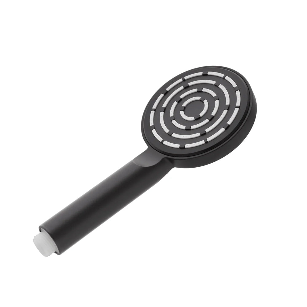 Doccetta Monofunzione rotonda Anticalcare Serie Aqua Collection DocciaGo in ABS - Nero