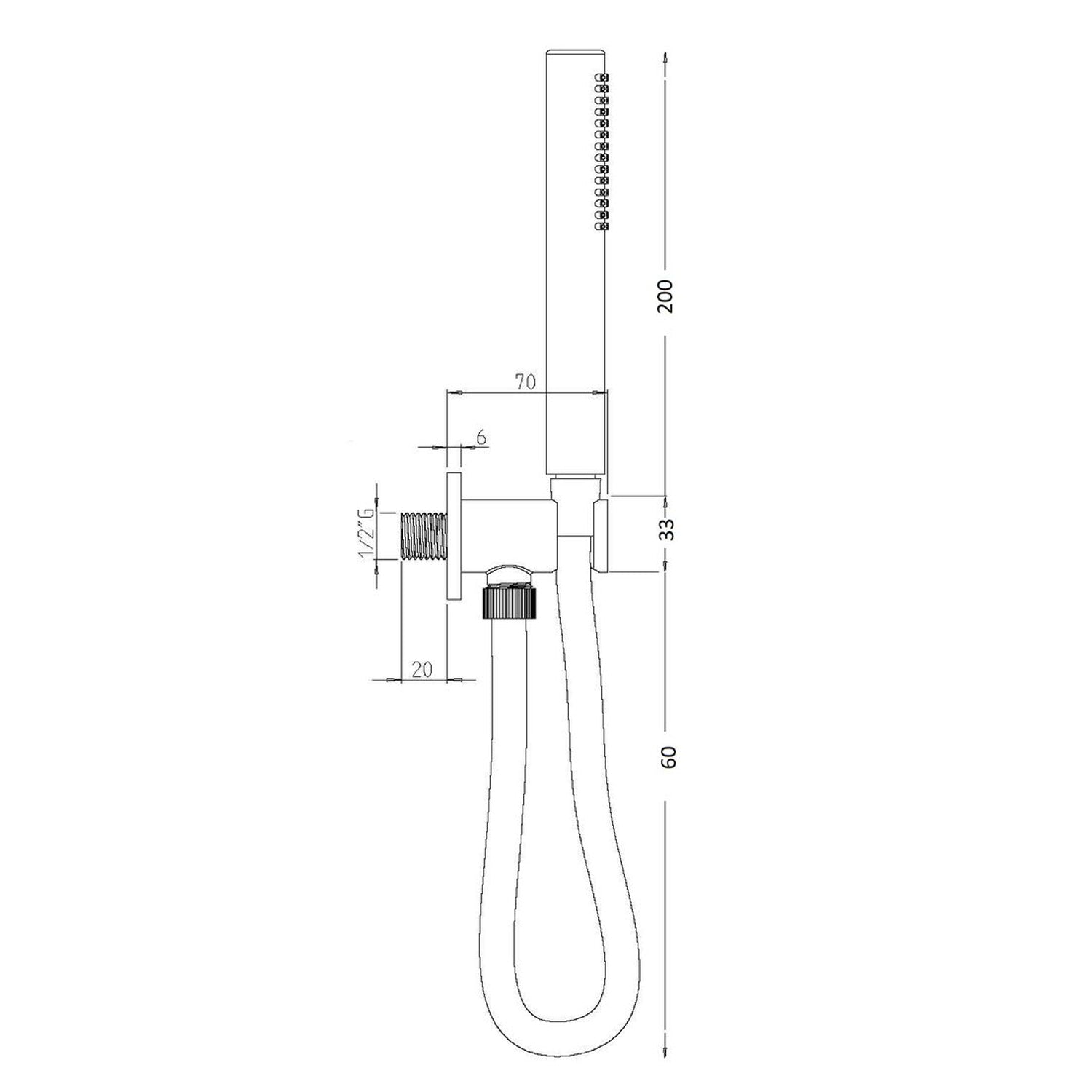  composto da doccia Artist e flessibile 150cm nichel opaco by CeramicStore | Lo specialista del tuo bagno