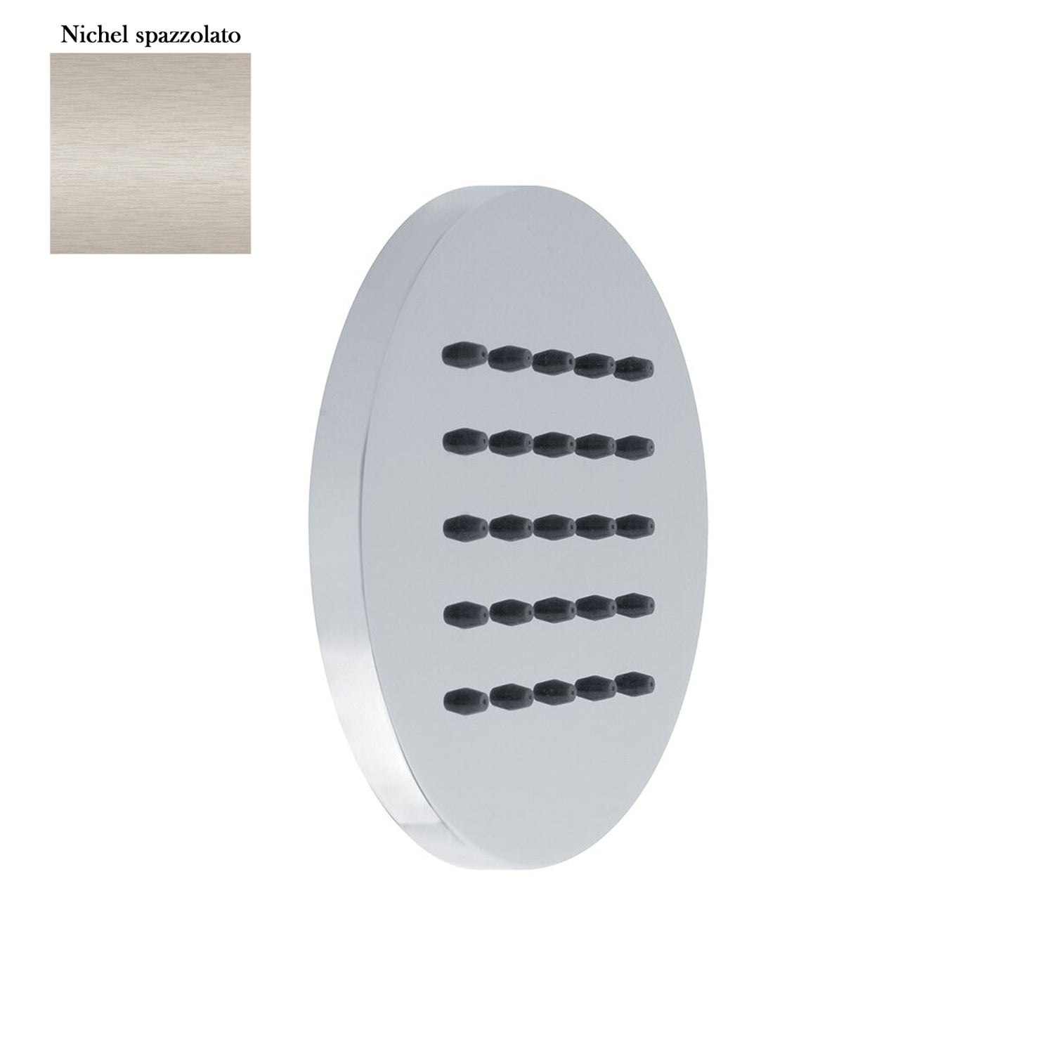 Soffione body jet a parete 100mm in ottone nichel opaco by CeramicStore | Lo specialista del tuo bagno