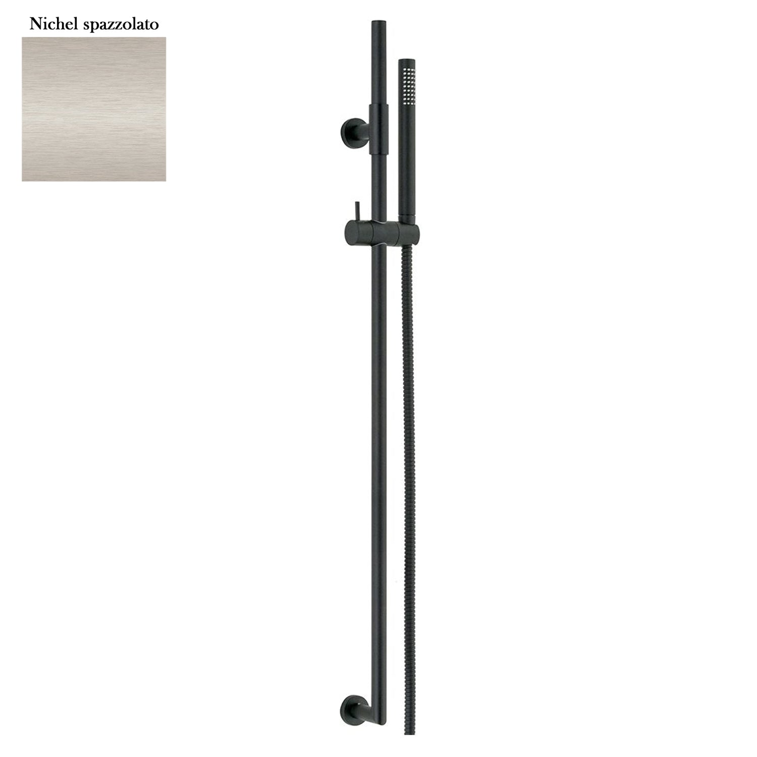 Saliscendi in ottone 2cm x 90cm doccia Artiste flessibile nichel opaco by CeramicStore | Lo specialista del tuo bagno