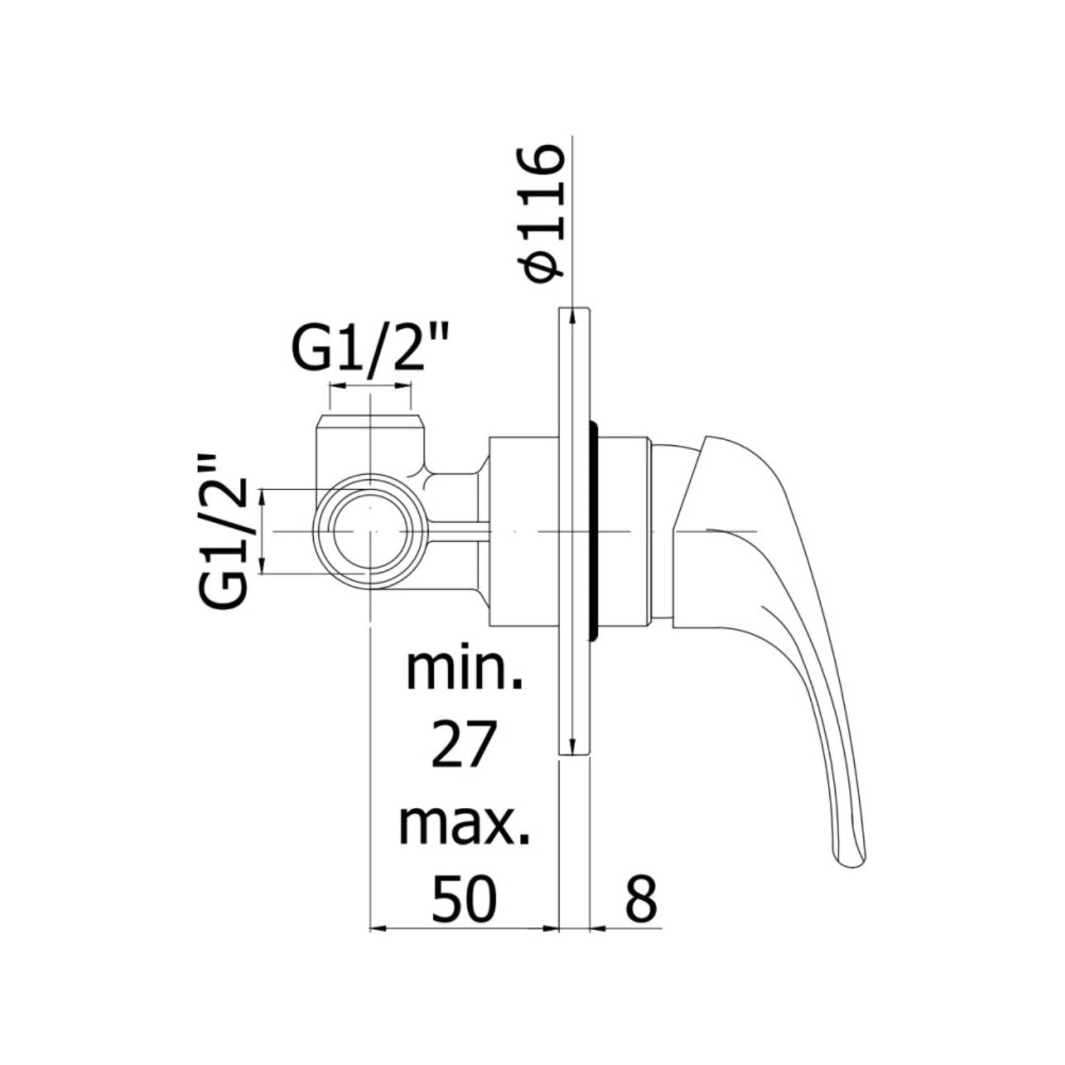  Miscelatore incasso doccia 1 via modello ND010CR Nettuno due Paffoni by CeramicStore | Lo specialista del tuo bagno