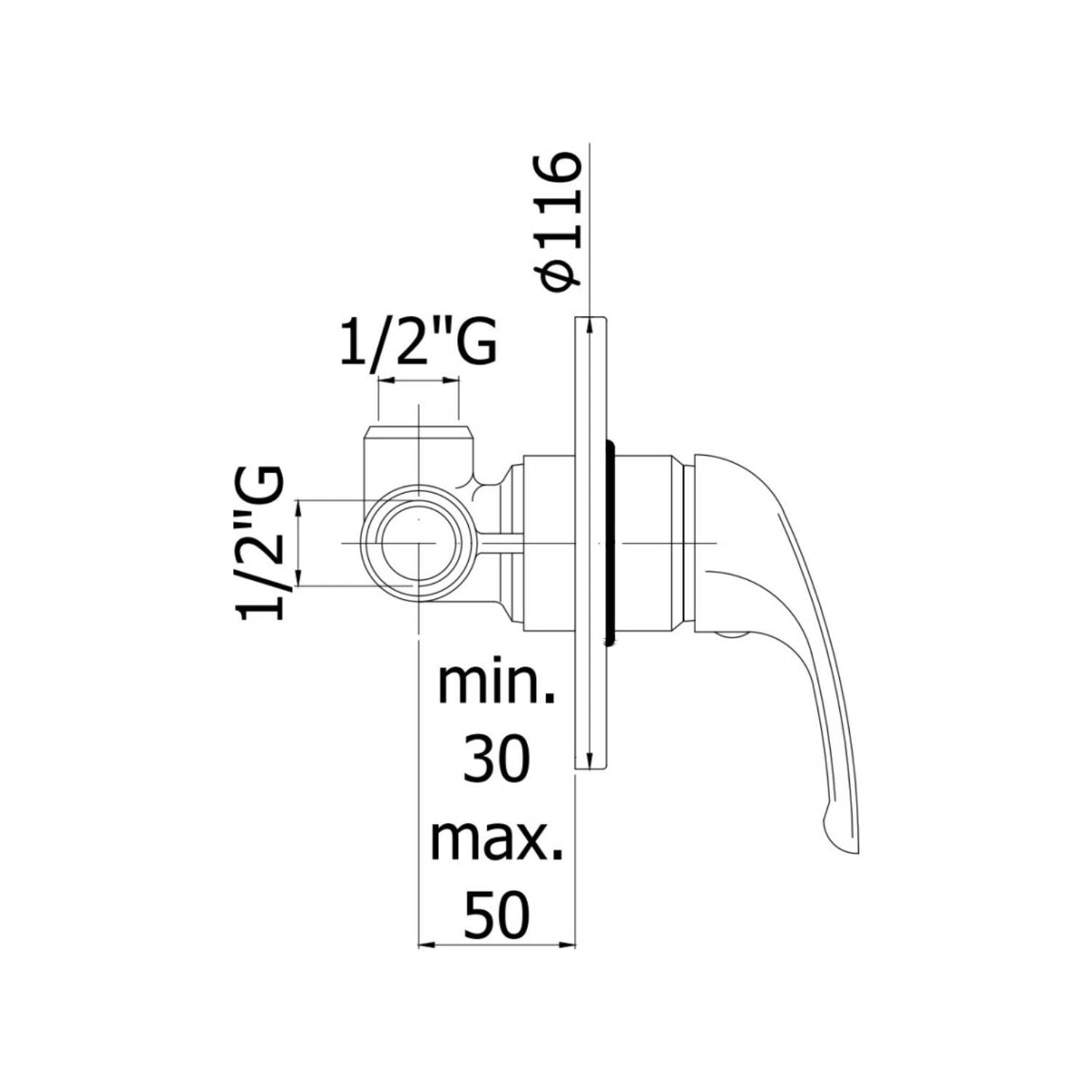  Miscelatore incasso doccia modello APM3010CR collezione Apollo 3 - cromo Paffoni by CeramicStore | Lo specialista del tuo bagno