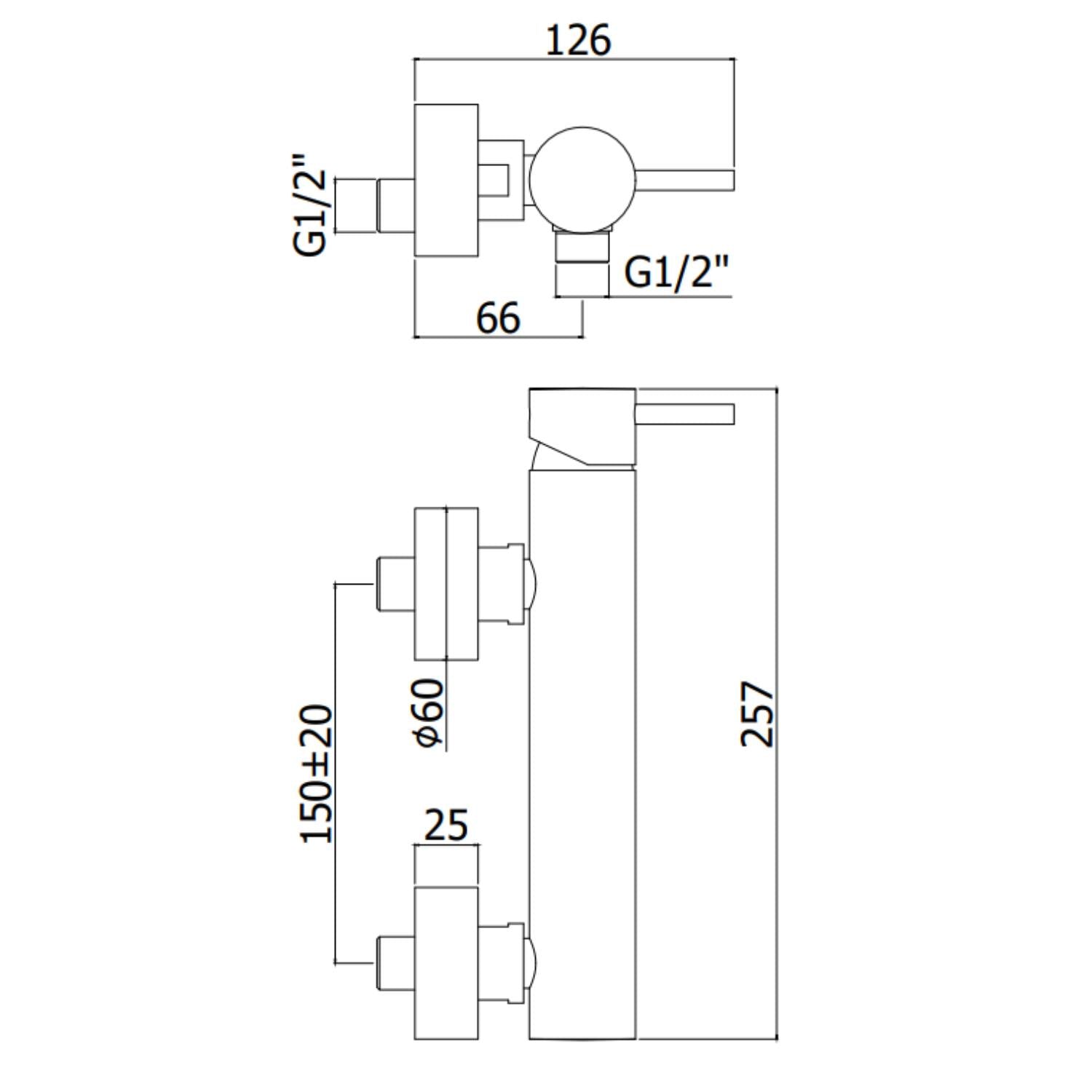  Miscelatore doccia Monocomando serie Light Modello Lig168cr Cromo - Paffoni by CeramicStore | Lo specialista del tuo bagno