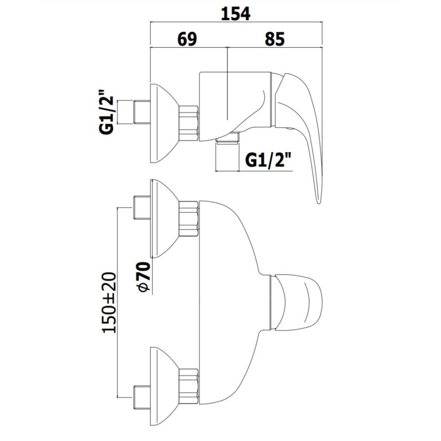  Miscelatore doccia serie Duemila Paffoni - Cromato by CeramicStore | Lo specialista del tuo bagno