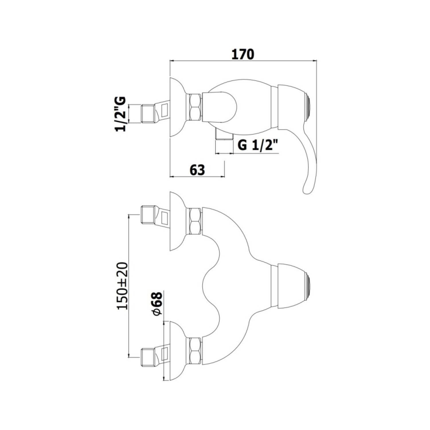  Miscelatore doccia esterno monocomando serie Flavia modello FA168cr cromo Paffoni by CeramicStore | Lo specialista del tuo bagno