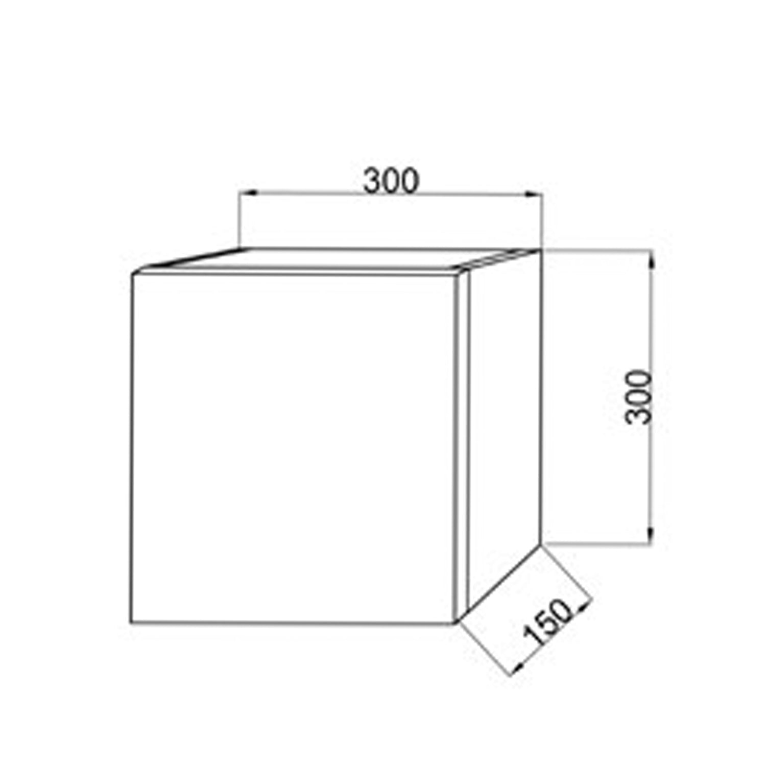  Pensile bagno cubo ad un'anta 30x30 cm Cubi&Co - Bianco Opaco by CeramicStore | Lo specialista del tuo bagno
