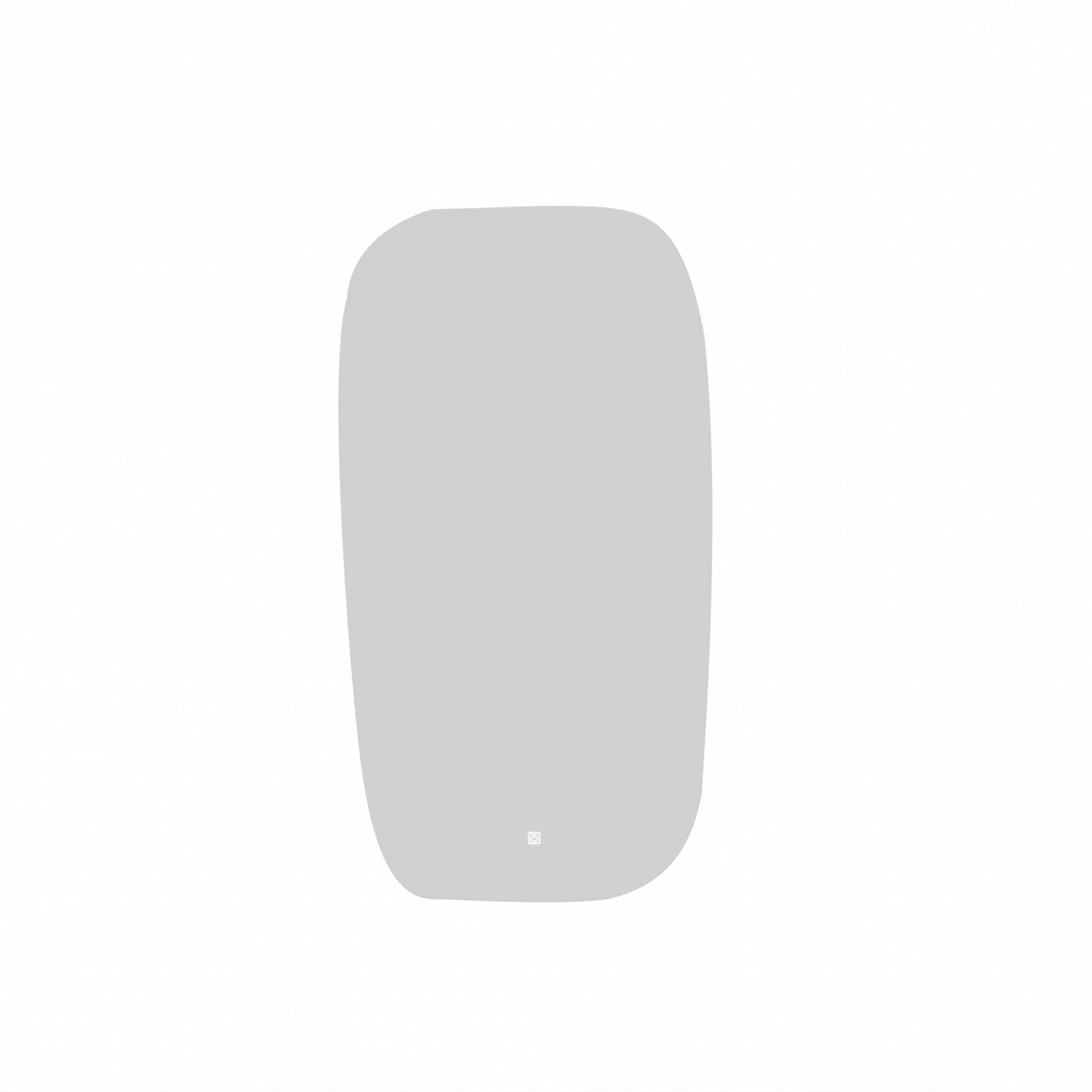  Specchio rettangolo arrotondato verticale retroilluminato LED con touch Cubi&Co 100x54 cm by CeramicStore | Lo specialista del tuo bagno