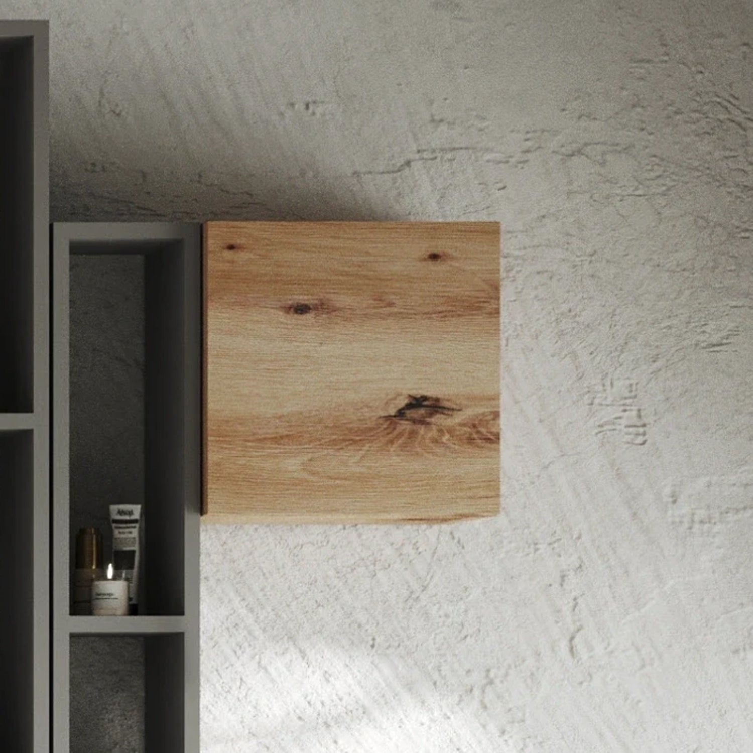  Pensile bagno cubo ad un'anta Rovere Oro Cubi&Co 30 cm by CeramicStore | Lo specialista del tuo bagno