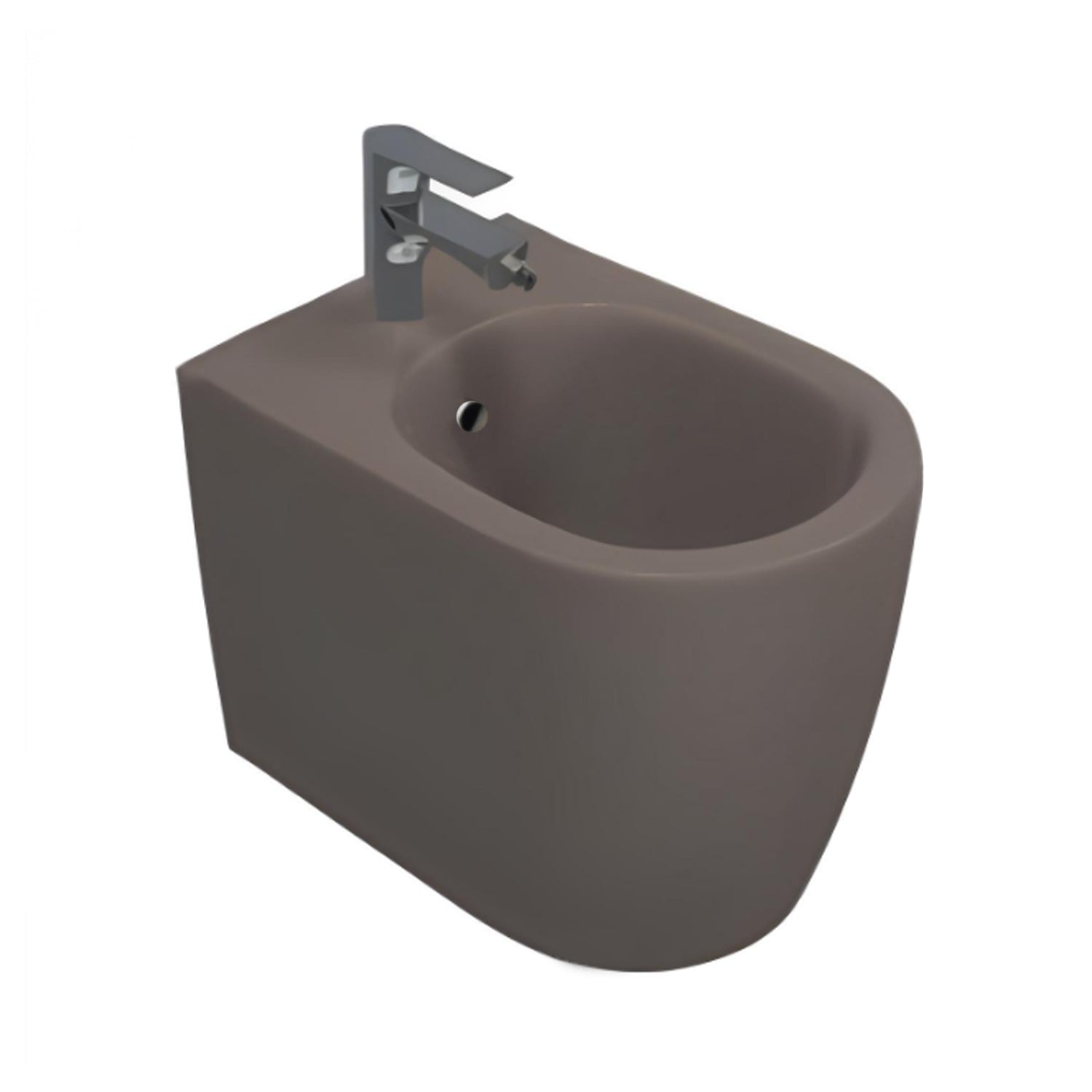  Sanitari Filomuro Rimless con copriwater Soft Close BathCore serie Infinity 53x36