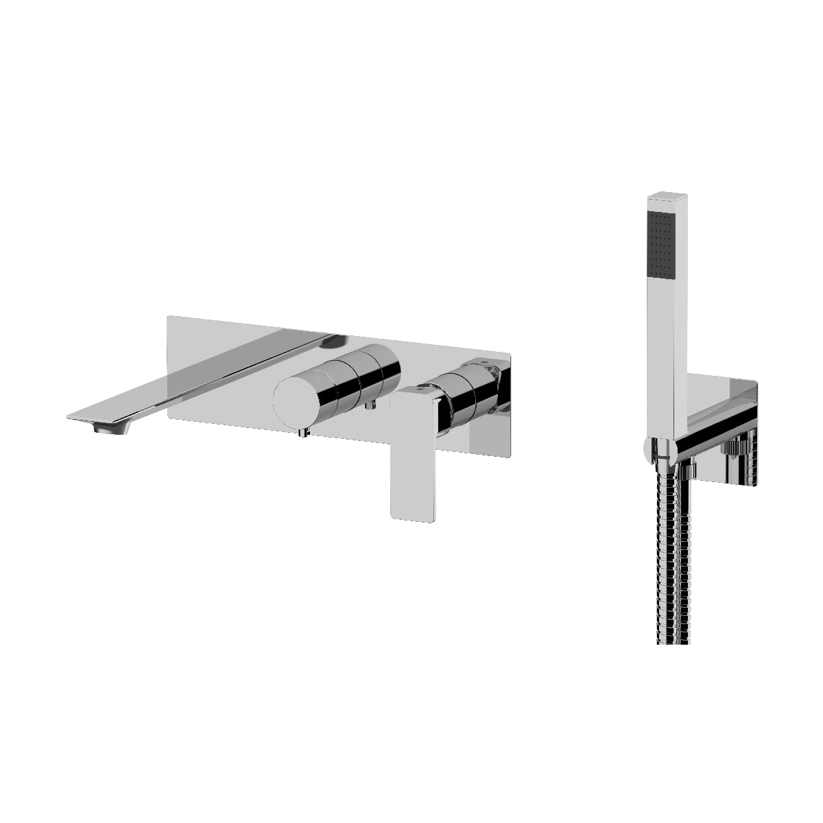 Set incasso a 2 vie per vasca Mariani serie Icon - Cromo