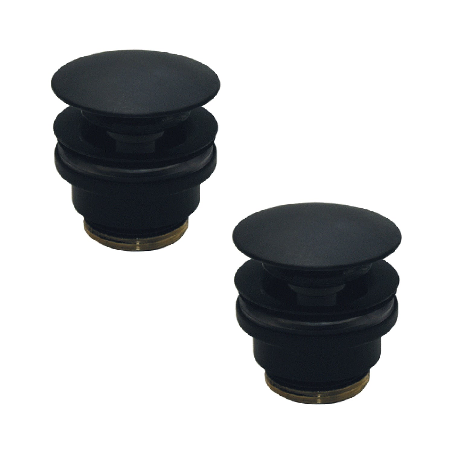  Set 2 Pilette click clack per lavabi con troppo pieno e sifone Paffoni Light Exclusive Edition versione Nero Opaco by CeramicStore | Lo specialista del tuo bagno