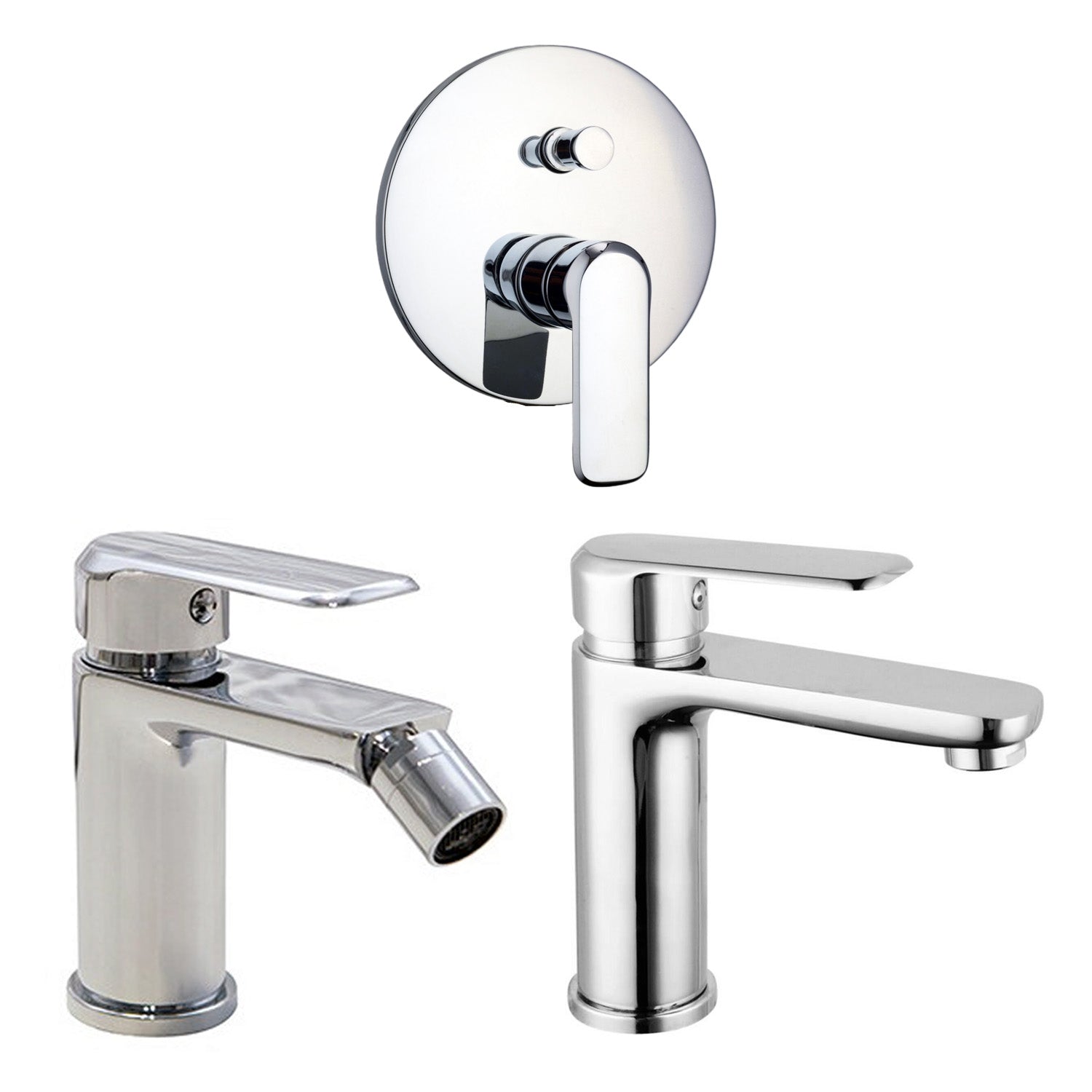 Composizione di miscelatori per lavabo