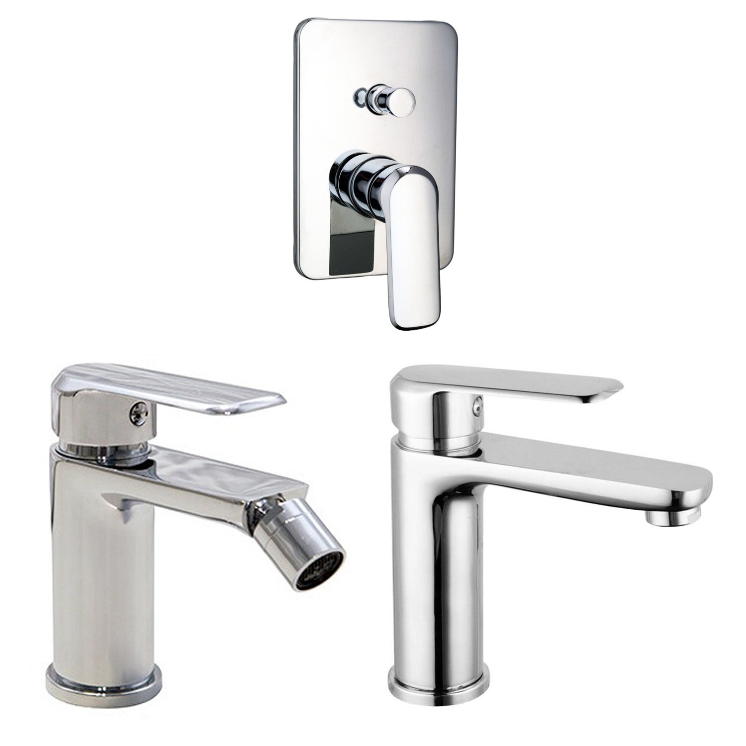 Composizione di miscelatori per lavabo