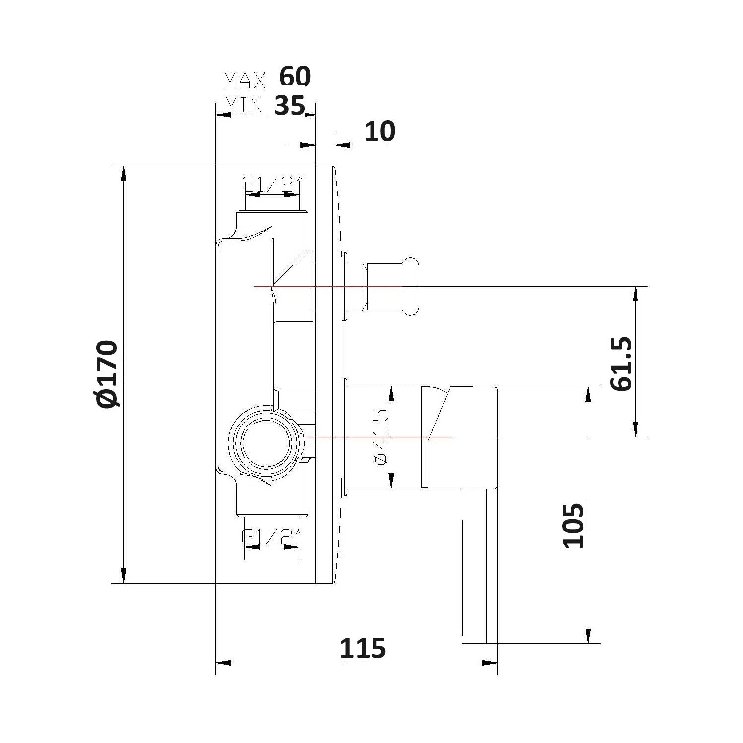 bidet e doccia 2 vie Hopper in ottone cromato by CeramicStore | Lo specialista del tuo bagno