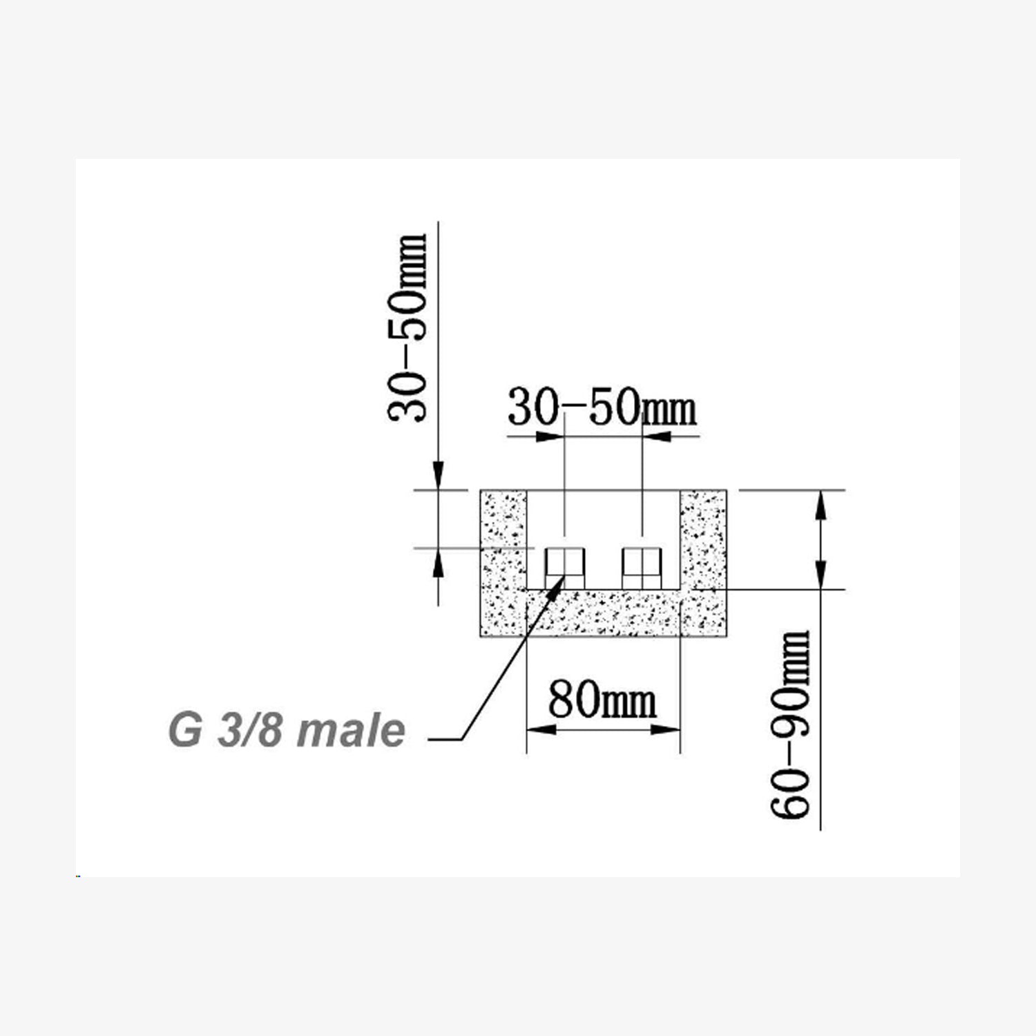  Colonna vasca a pavimento in ottone con miscelatore doccia STAR by CeramicStore | Lo specialista del tuo bagno