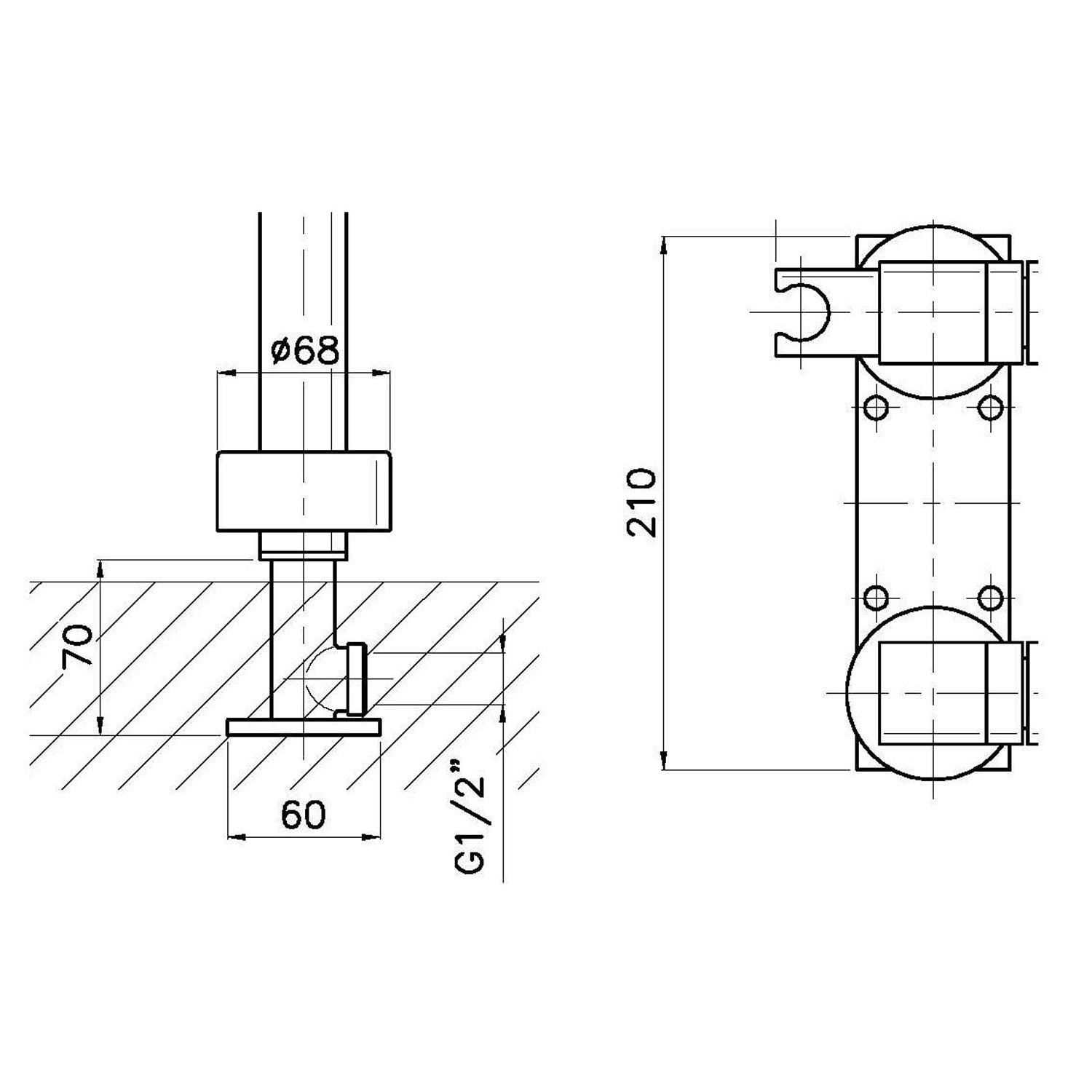 Colonna vasca a pavimento in ottone con rubinetto e doccia STAR by CeramicStore | Lo specialista del tuo bagno