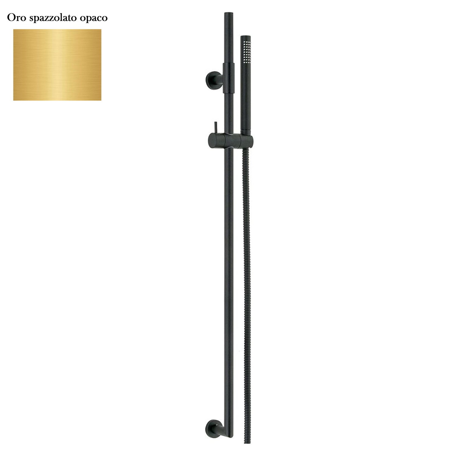 Saliscendi in ottone 2cm x 90cm doccia Alisso 3 e flessibile oro spazzolato by CeramicStore | Lo specialista del tuo bagno