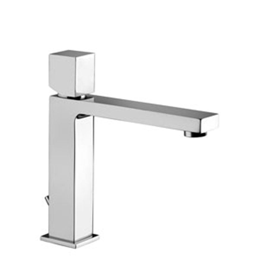 Miscelatore lavabo medio con scarico automatico Paffoni Elle con leva Cubo by CeramicStore | Lo specialista del tuo bagno