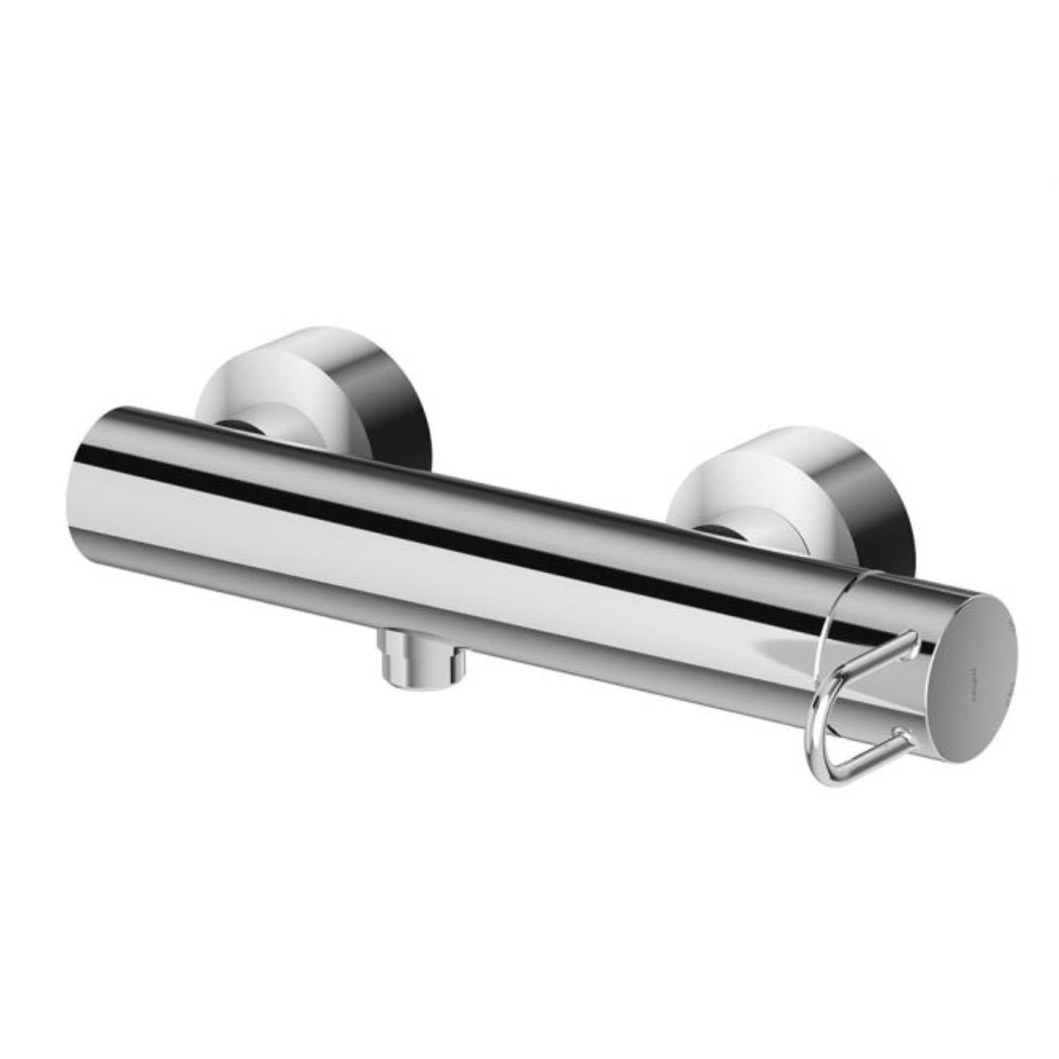  Set Saliscendi doccia Giada con doccia tonda e asta in metallo e miscelatore doccia esterno Cromo Paffoni by CeramicStore | Lo specialista del tuo bagno