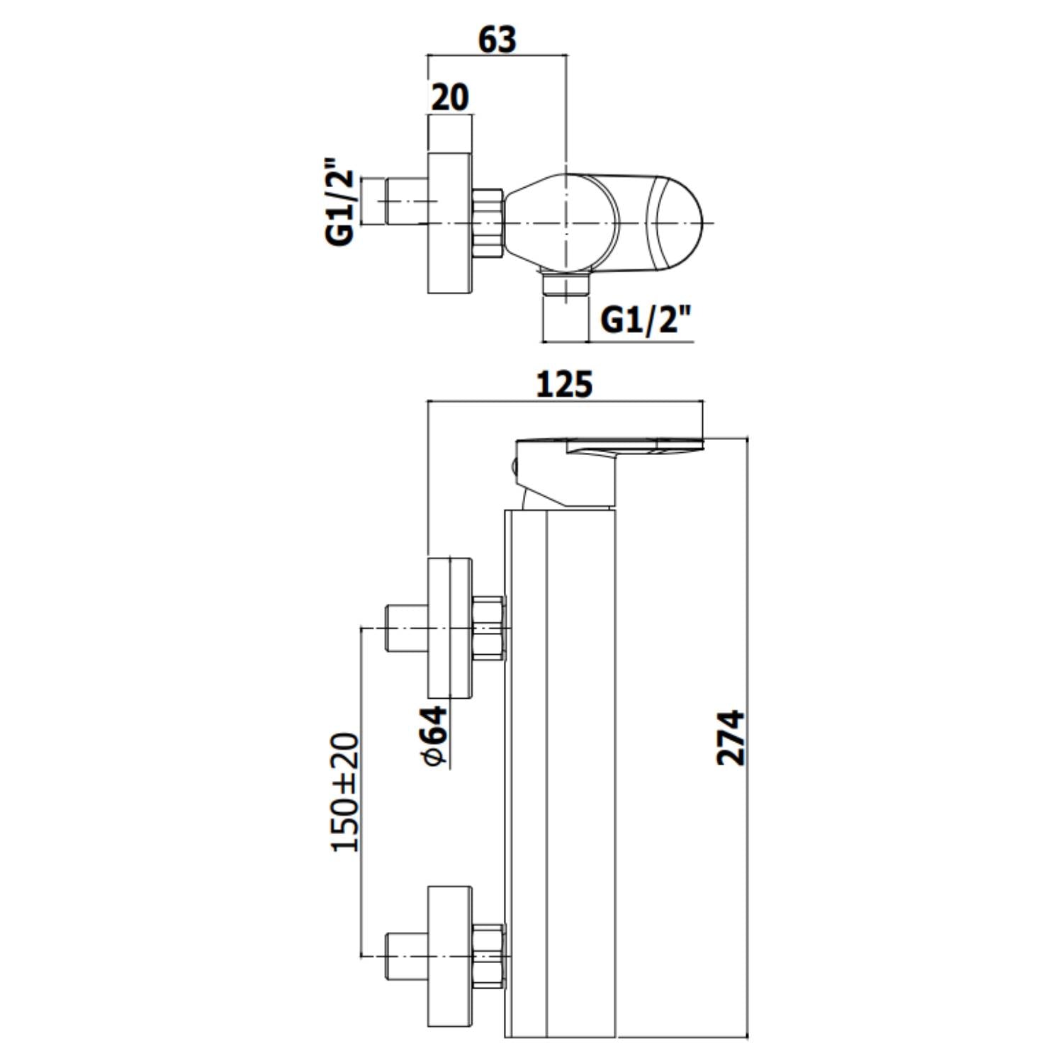  Set saliscendi con asta per doccia Prestige CRAG con miscelatore doccia esterno Candy cromo Paffoni by CeramicStore | Lo specialista del tuo bagno