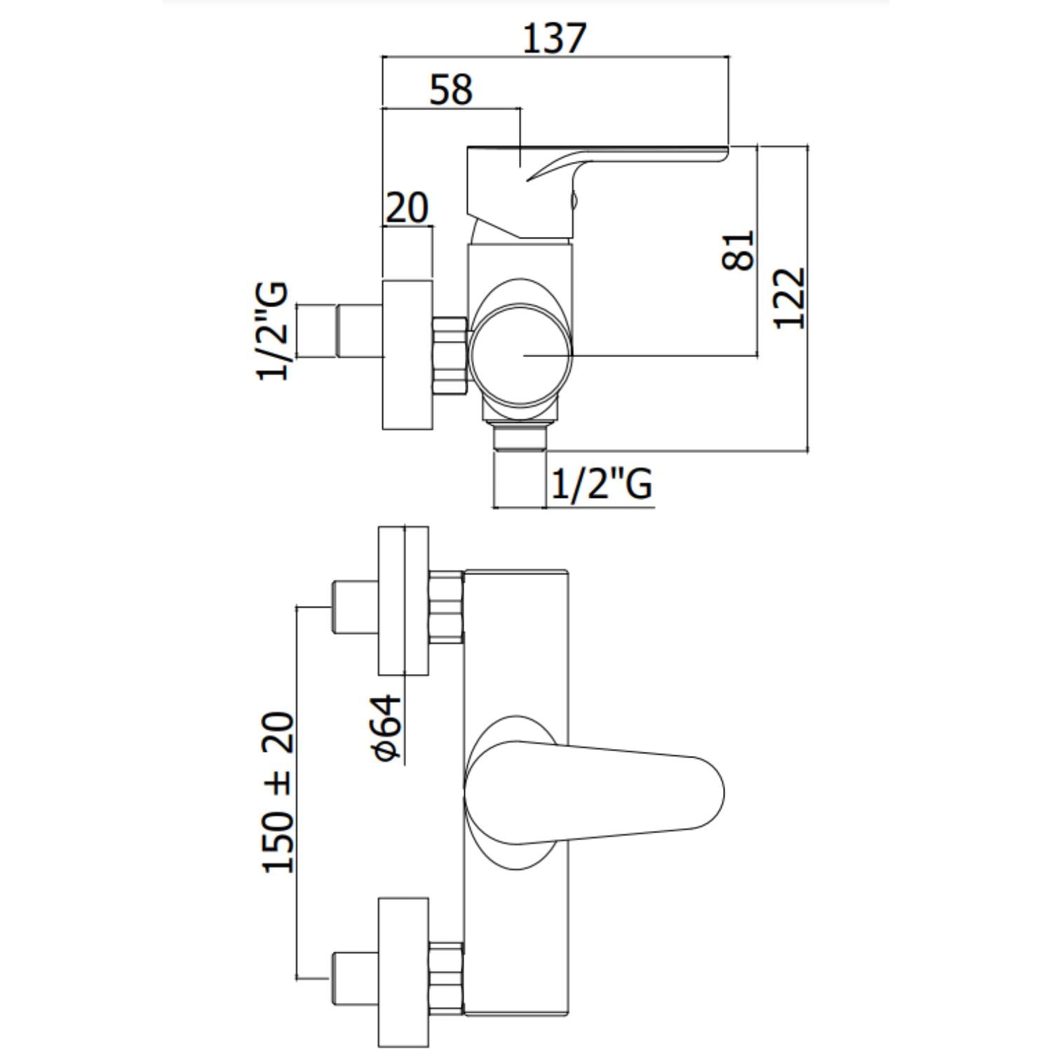  Set saliscendi con asta Prestige e miscelatore doccia esterno Green cromo Paffoni by CeramicStore | Lo specialista del tuo bagno