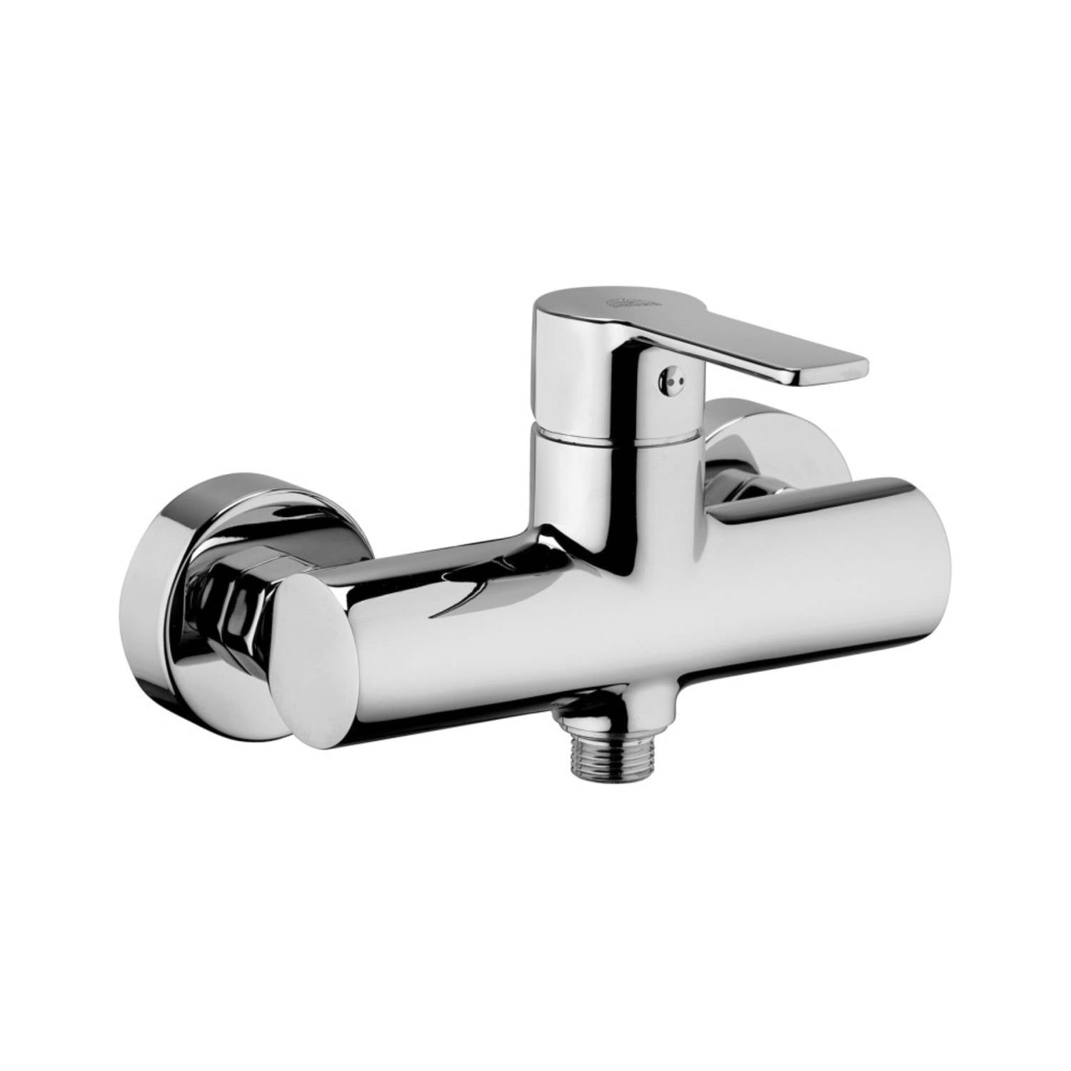  Set Saliscendi con asta e flessibile in pvc argento per doccia Prestige e miscelatore doccia esterno monocomando Red Cromo Paffoni by CeramicStore | Lo specialista del tuo bagno