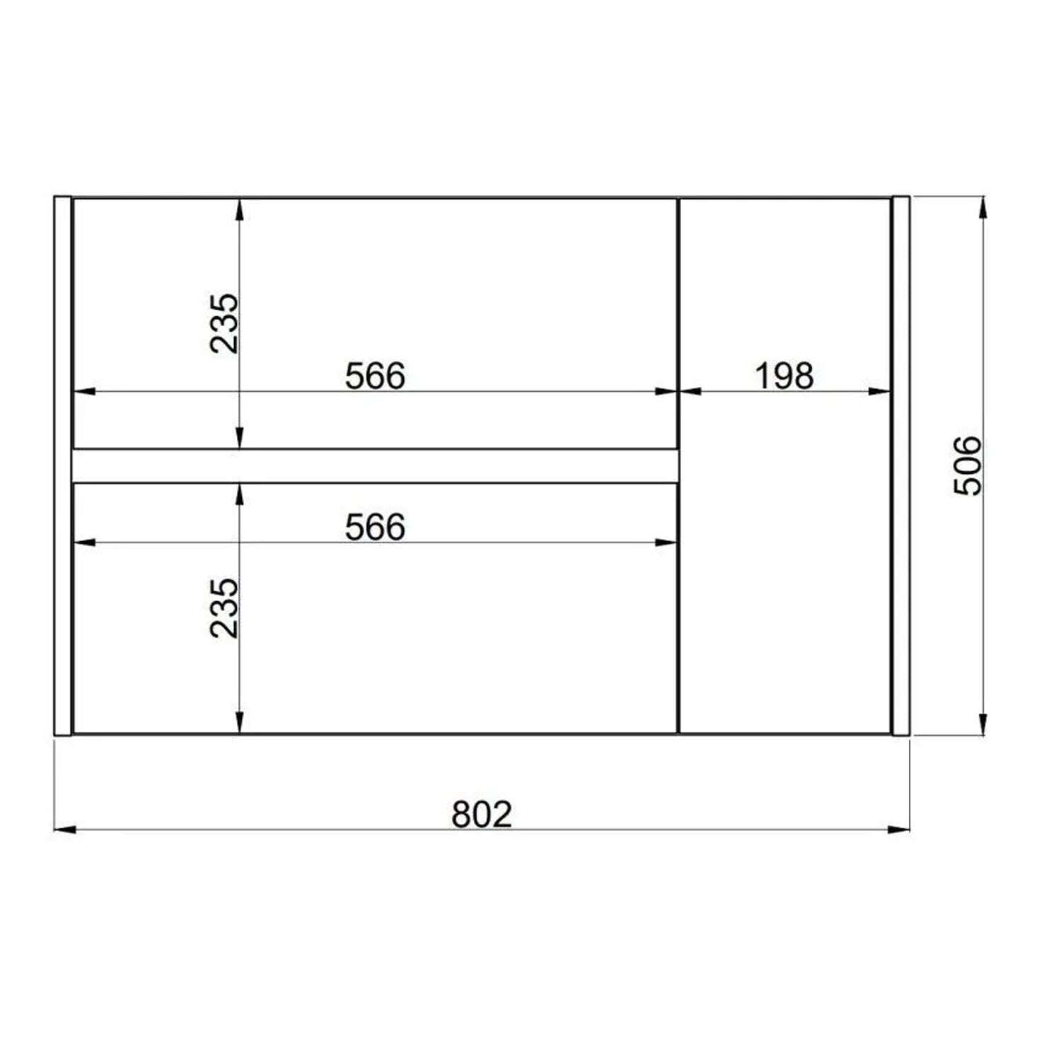  Mobile bagno cannettato ad installazione sospesa con lavabo cm 80 colore rovere oro - Cubi&Co Collezione Pure by CeramicStore | Lo specialista del tuo bagno