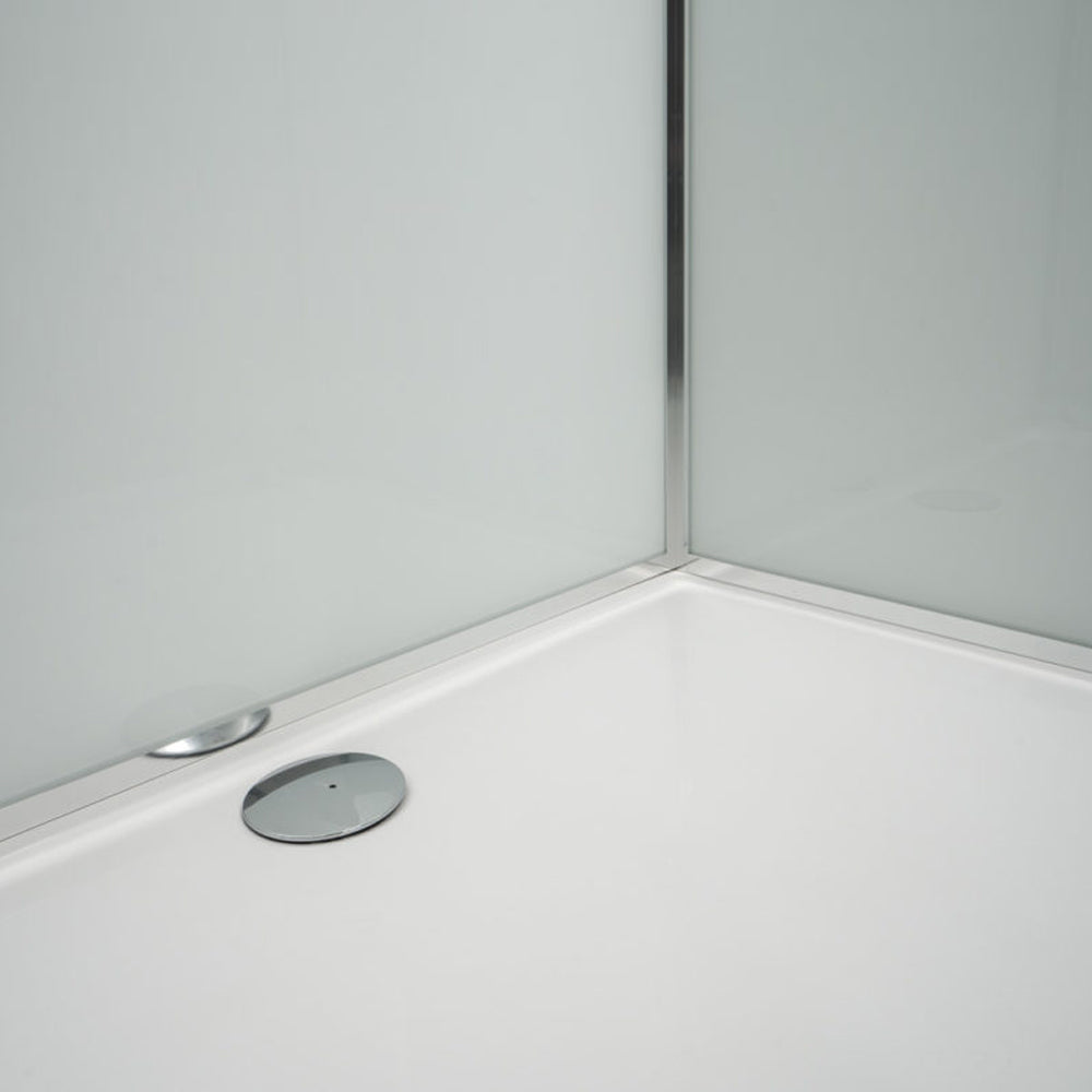  Cabina doccia multifunzione Ercole Plus cm 120x80 con idrogetti dorsali Bluetooth e Cromoterapia- Versione Destra by CeramicStore | Lo specialista del tuo bagno