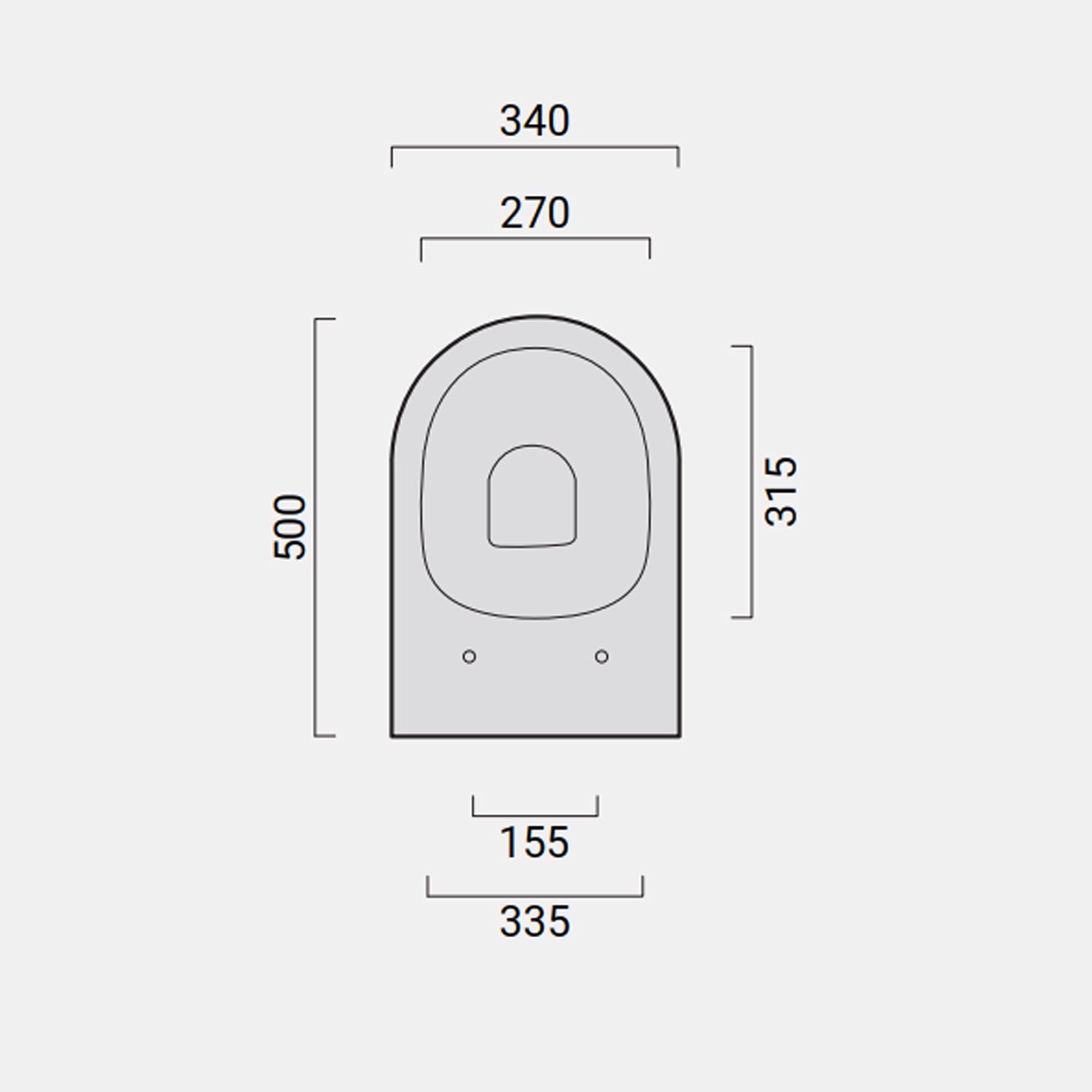  WC filomuro senza brida Domus Falerii collezione Fogliolina bianco con copriwater