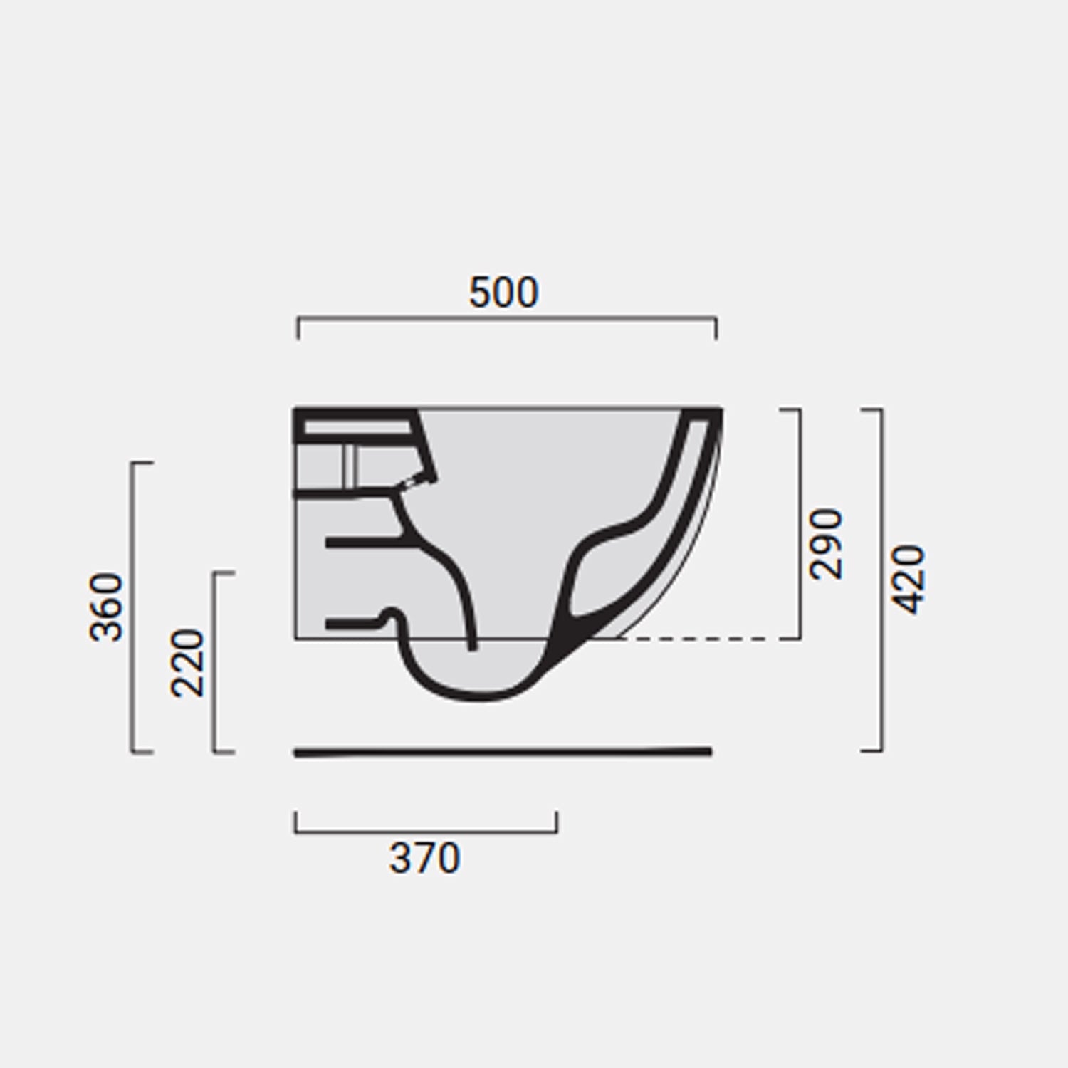  Coppia di WC e bidet sospeso Domus Falerii collezione Fogliolina bianco lucido