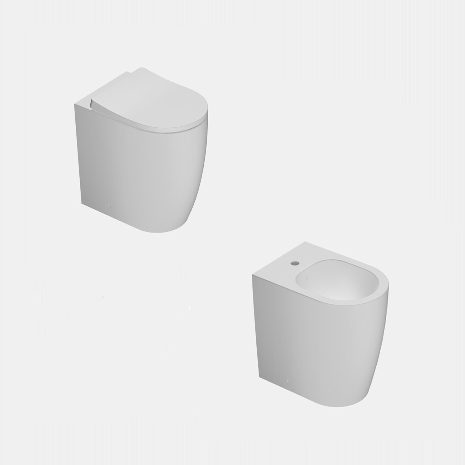  Sanitari filomuro Domus Falerii Fogliolina bianco lucido  50x34